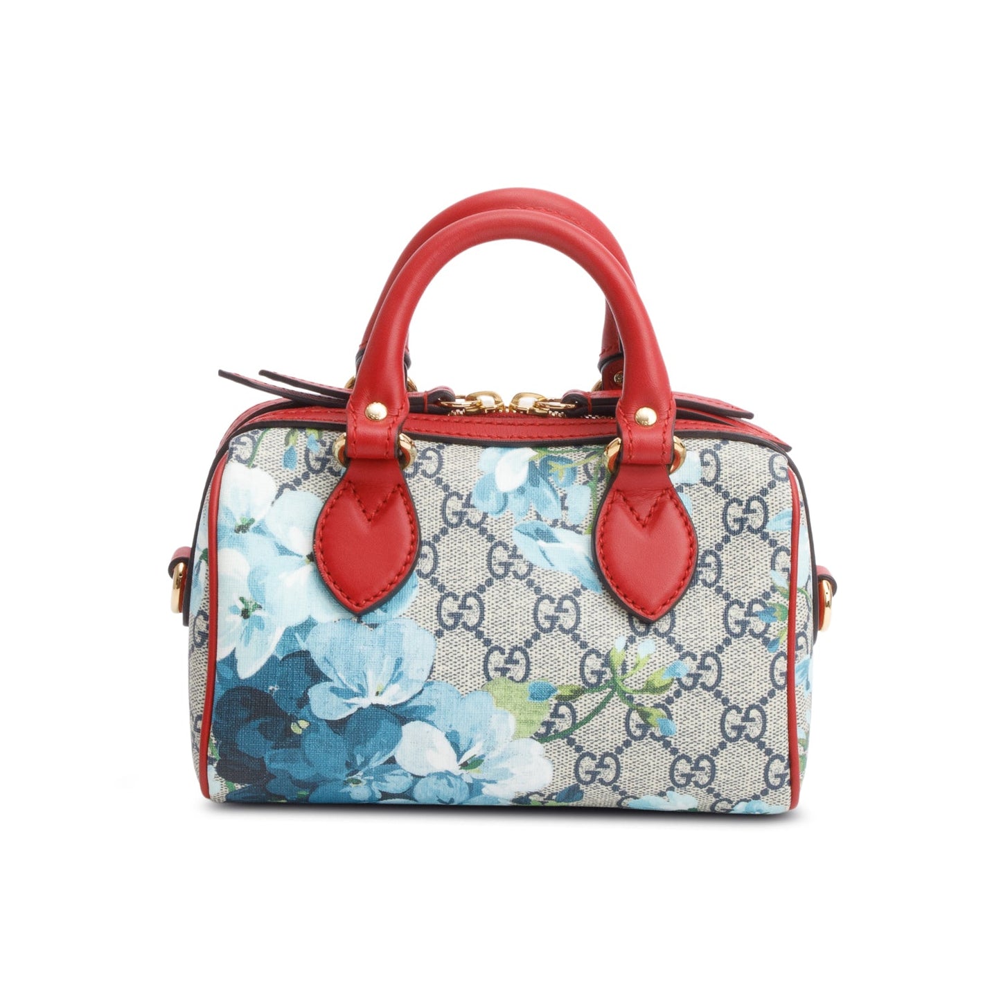 Gucci GG Supreme Monogram Blooms Nano Boston Bag