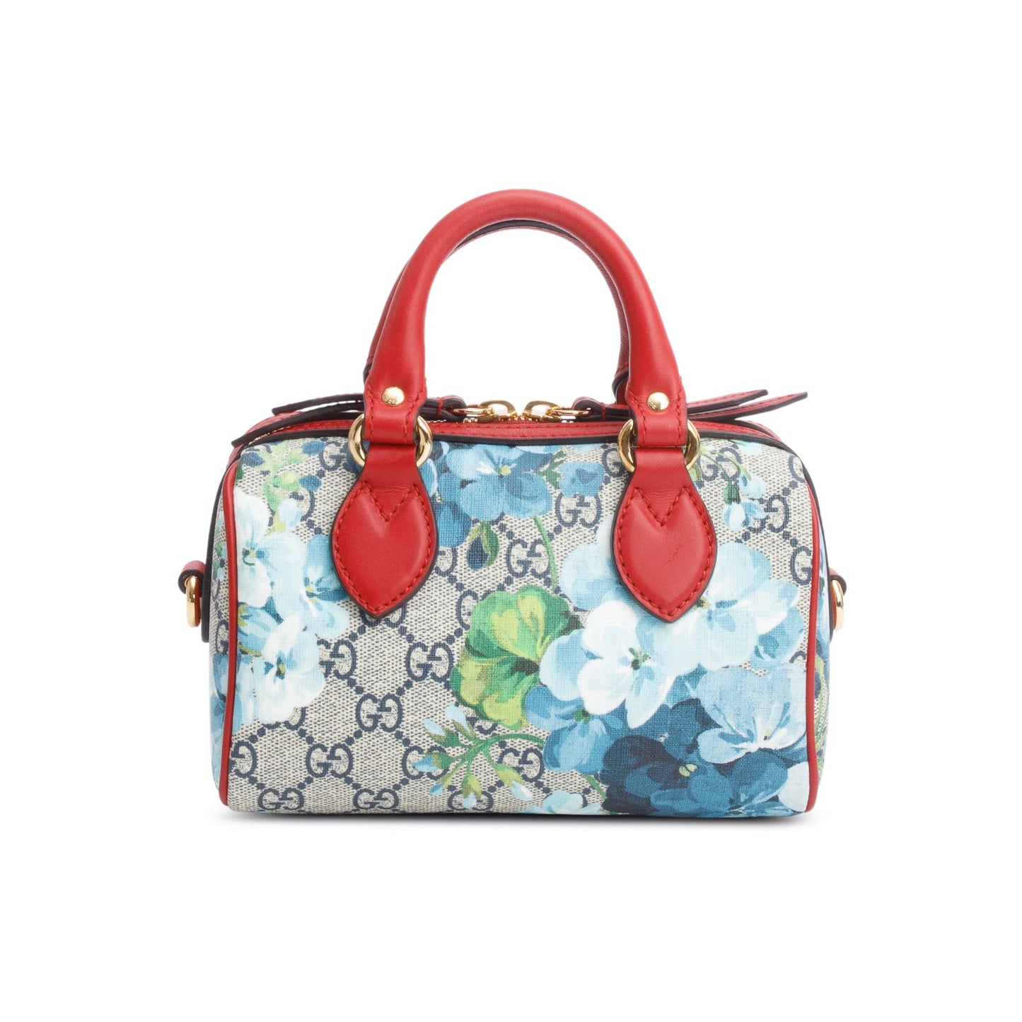 Gucci GG Supreme Monogram Blooms Nano Boston Bag