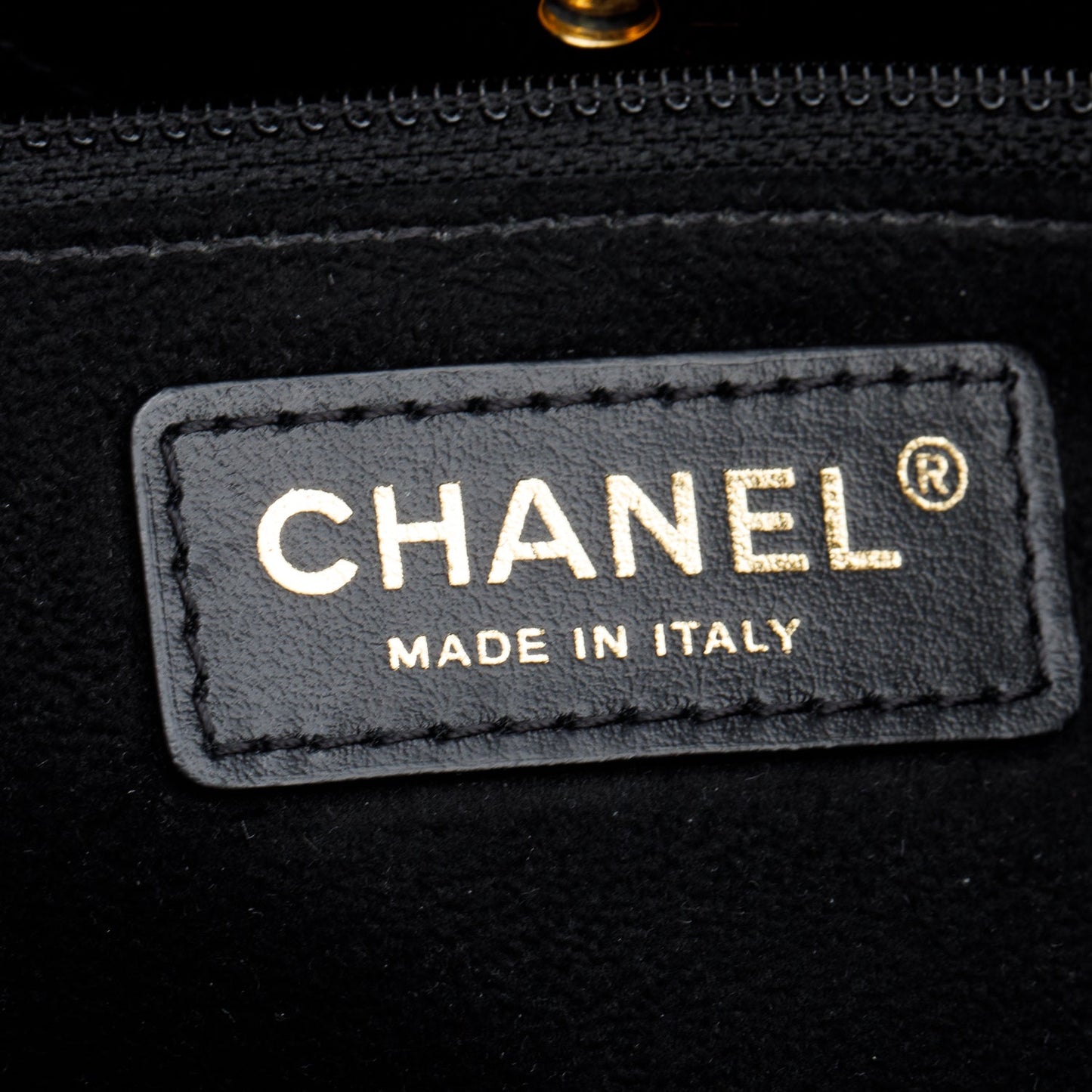 Chanel Black Caviar Small Studded Deauville Tote