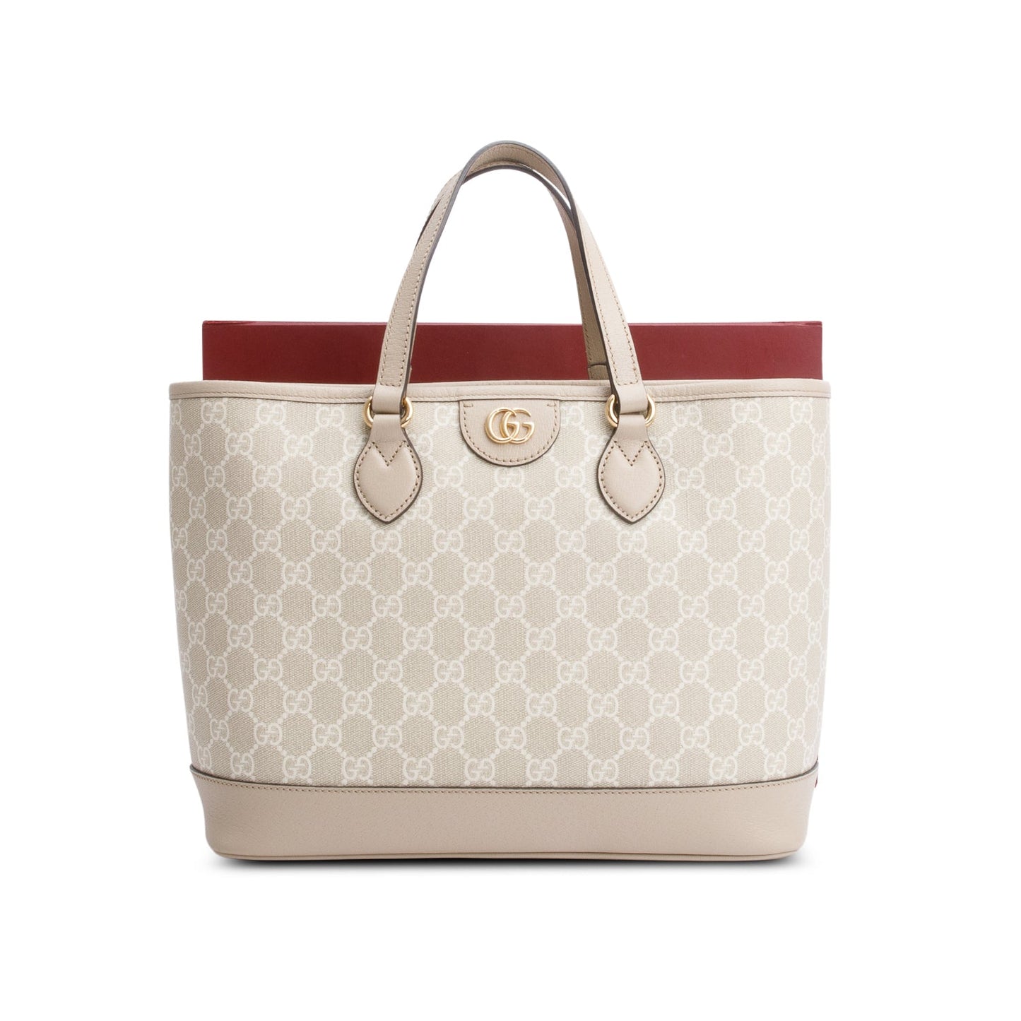 Gucci 2024 Beige Supreme Monogram Small Ophidia Tote
