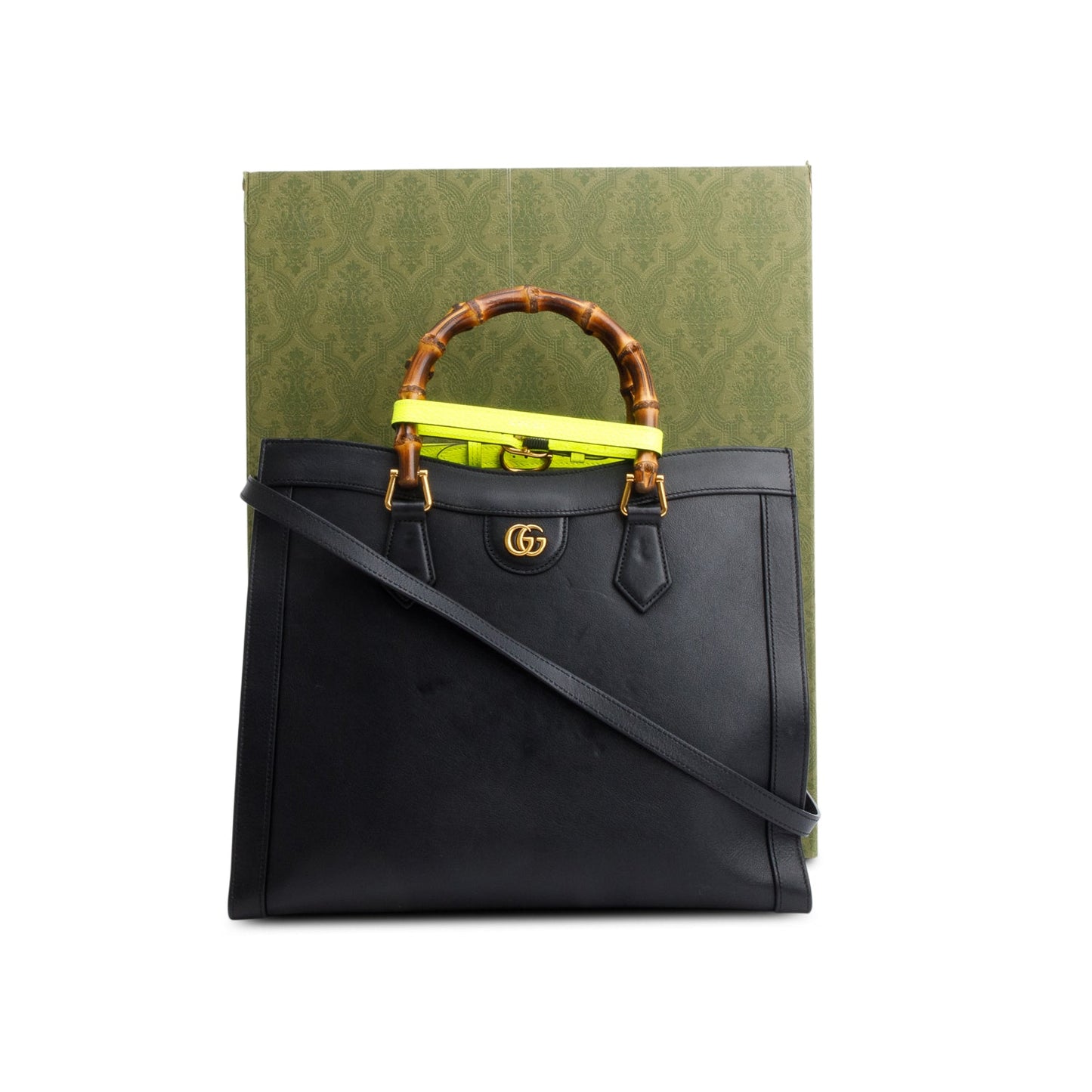Gucci Black Calfskin Large Diana Tote