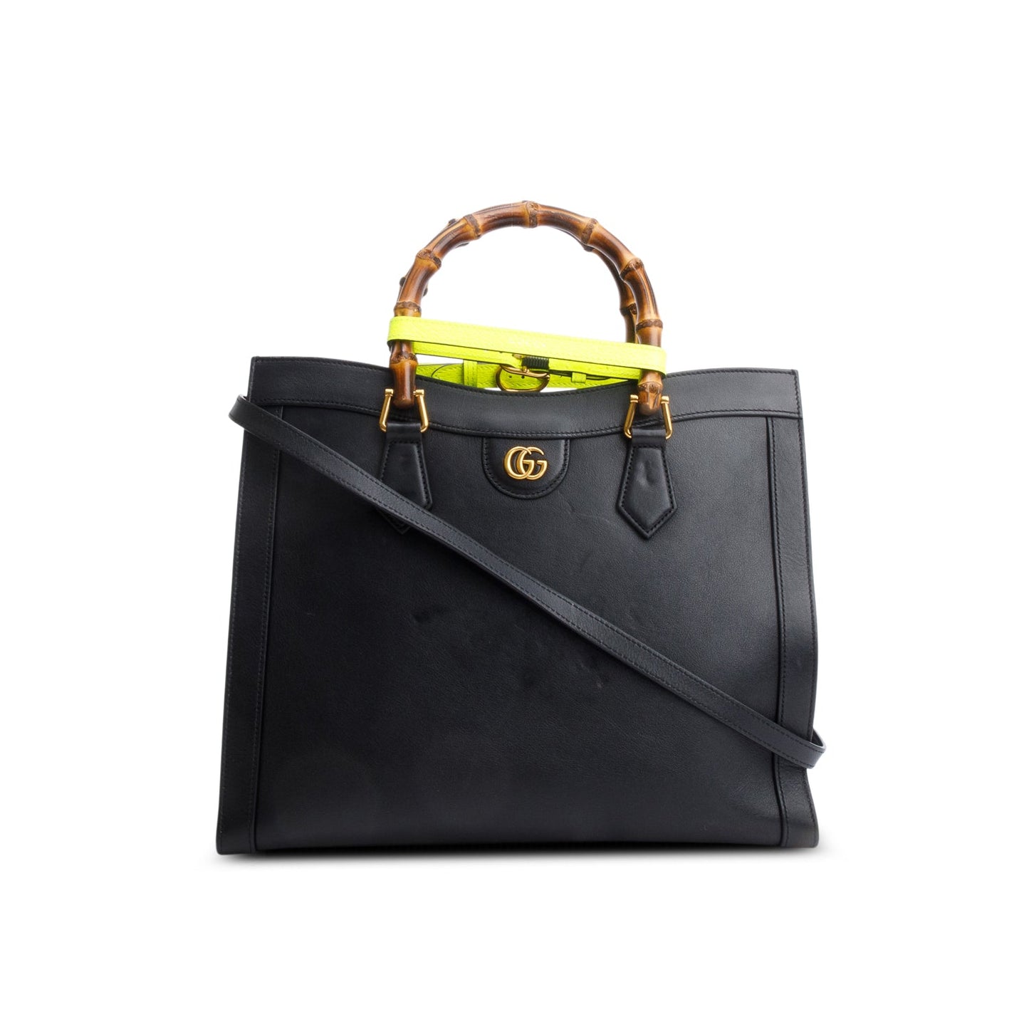 Gucci Black Calfskin Large Diana Tote