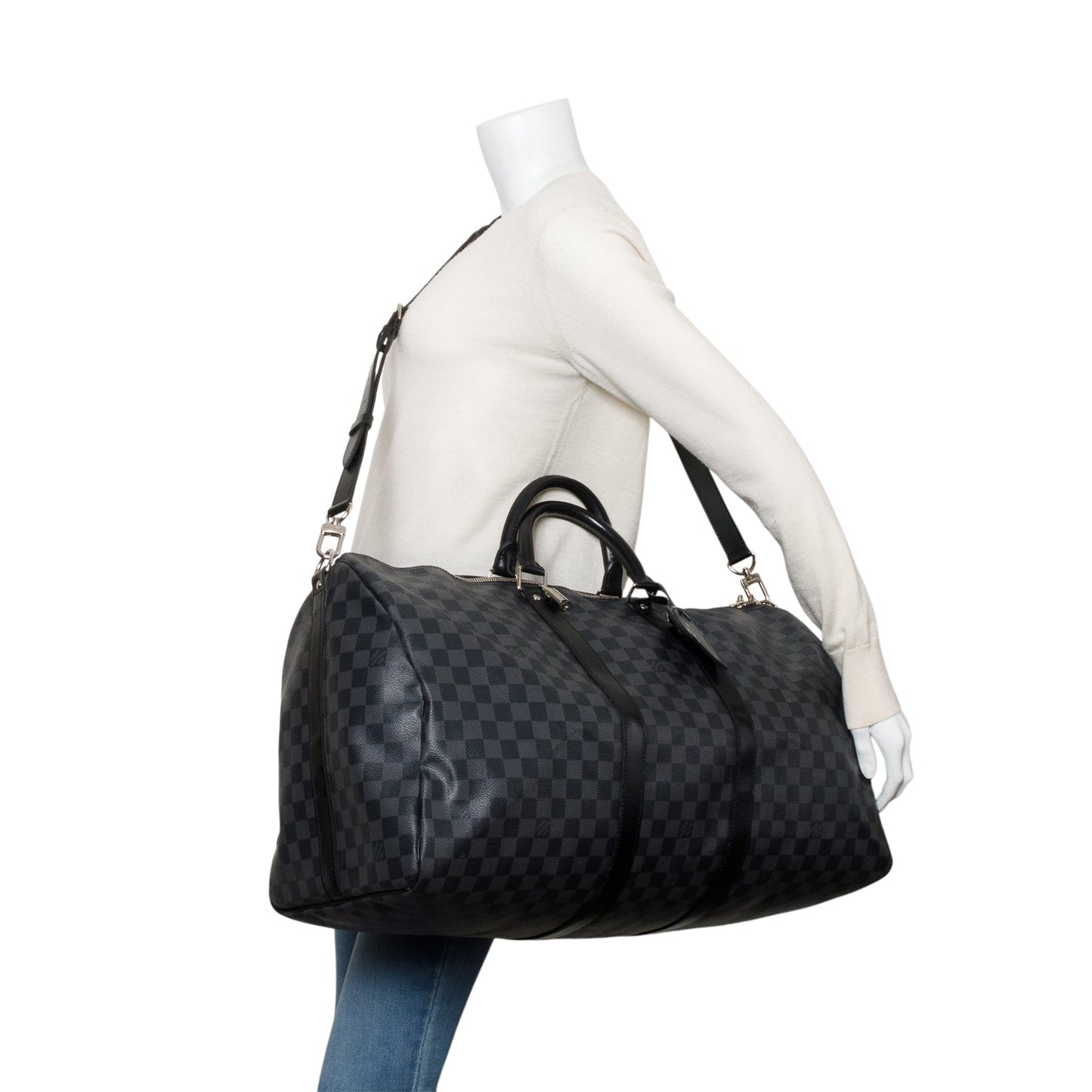 Louis Vuitton Damier Graphite Keepall Bandouliere 55