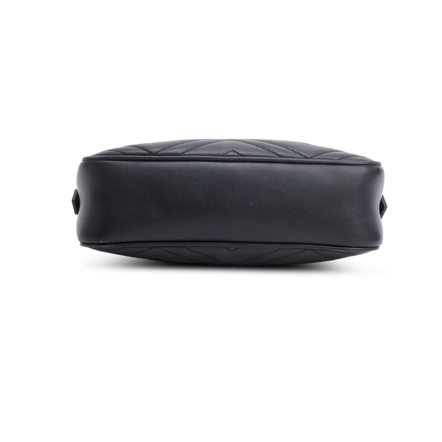 Gucci Black Matelasse Leather GG Marmont Small Camera Bag