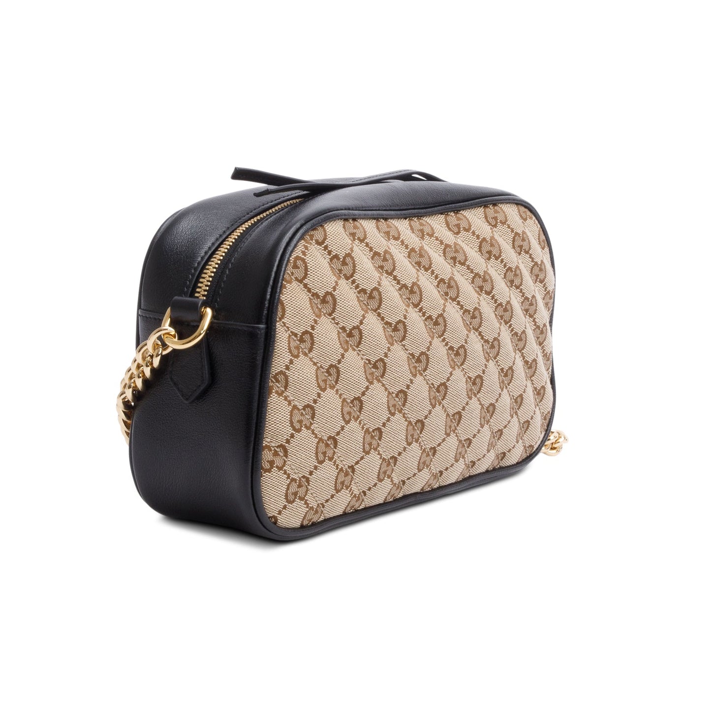 Gucci 2022 Monogram Matelasse Small GG Marmont Chain Shoulder Bag