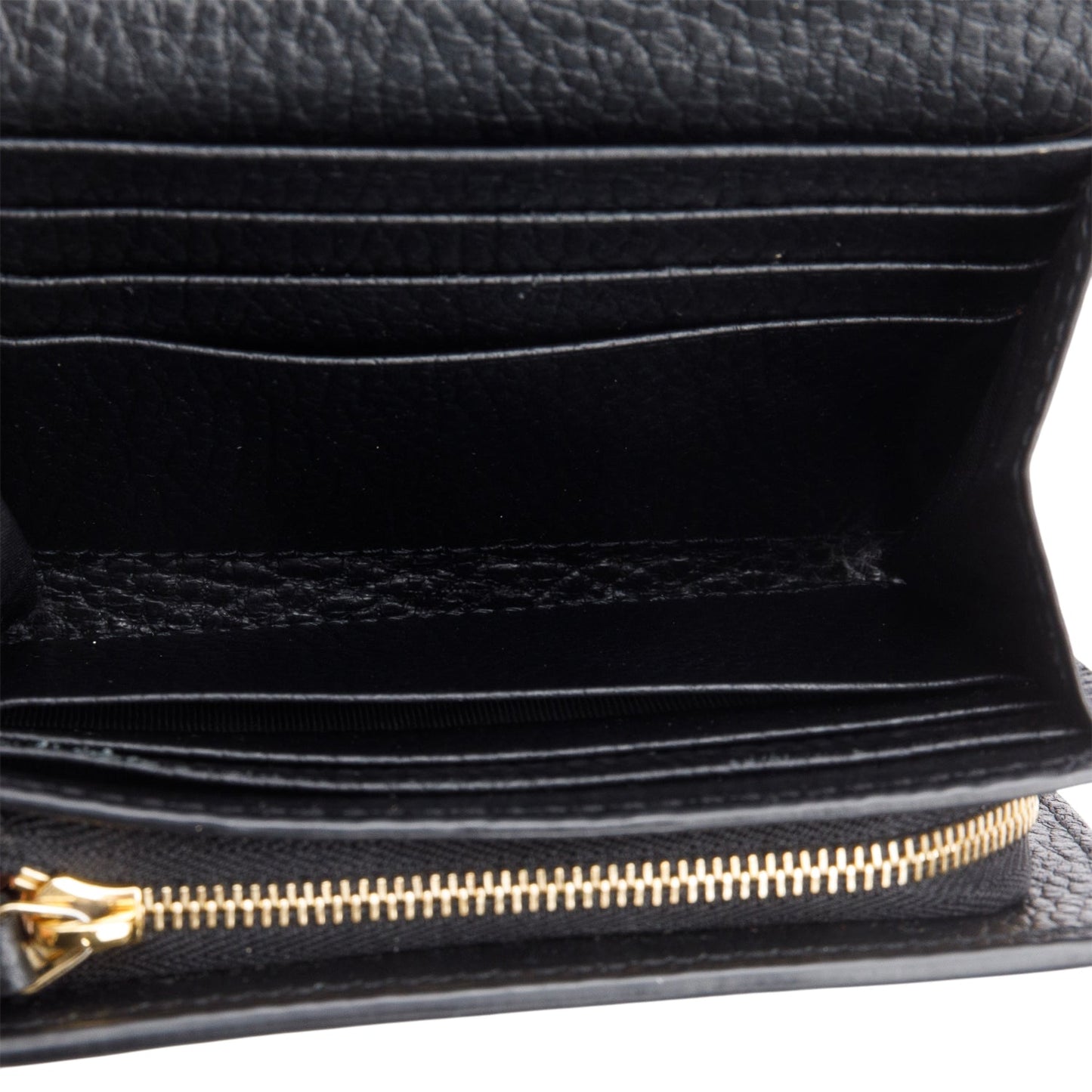 Gucci GG Supreme Canvas & Black Leather GG Marmont Wallet
