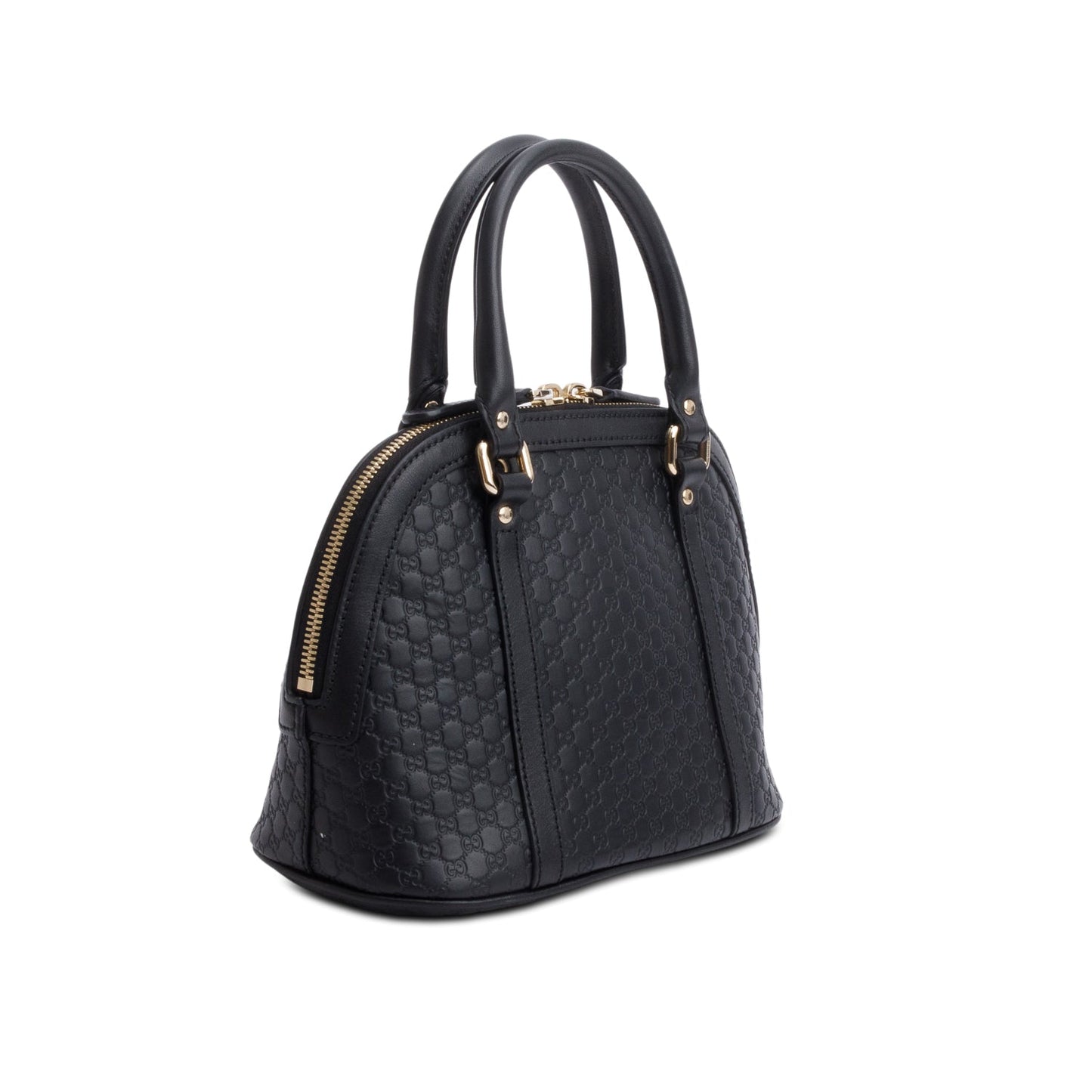 Gucci Black Microguccissima Leather Mini Dome Bag