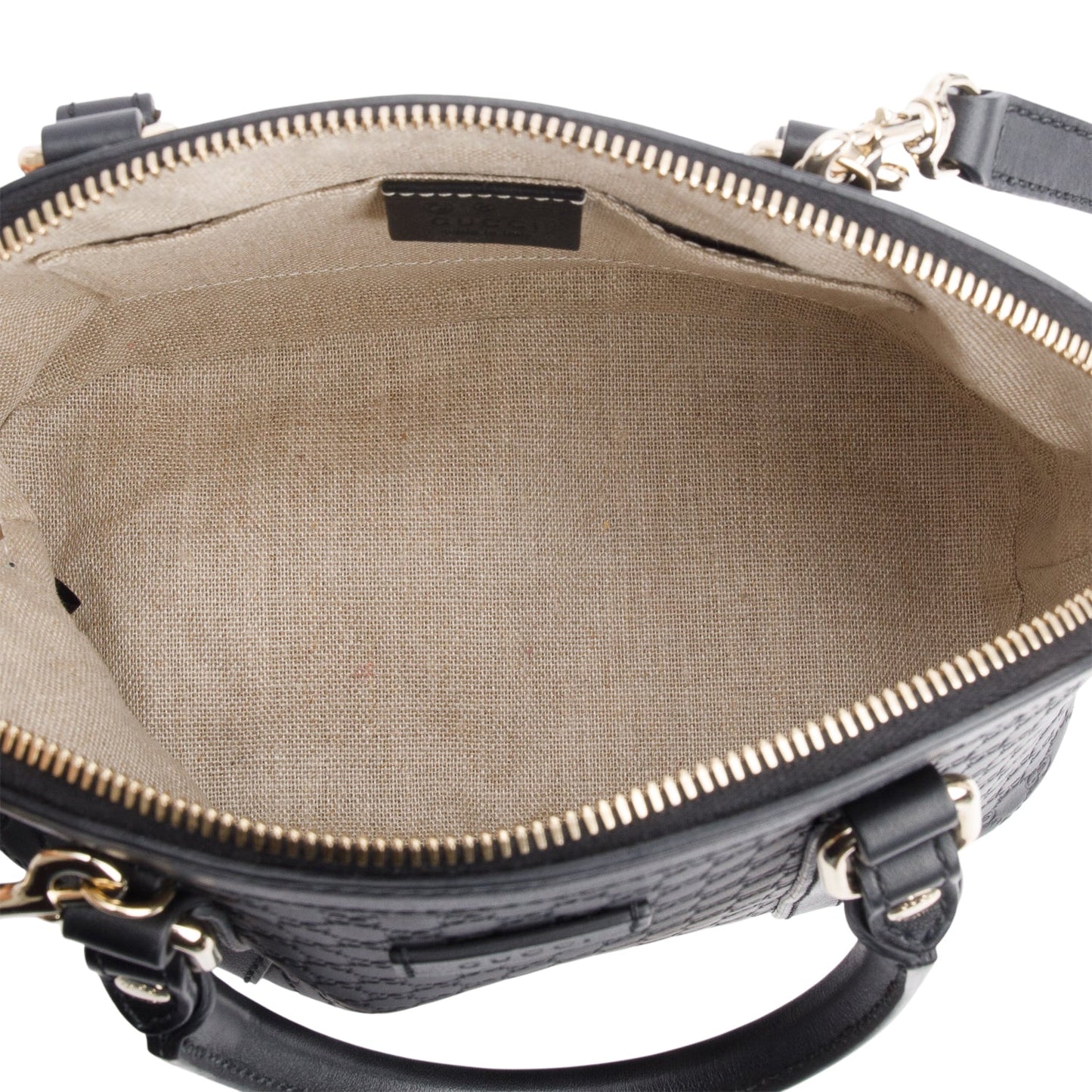 Gucci Black Microguccissima Leather Mini Dome Bag