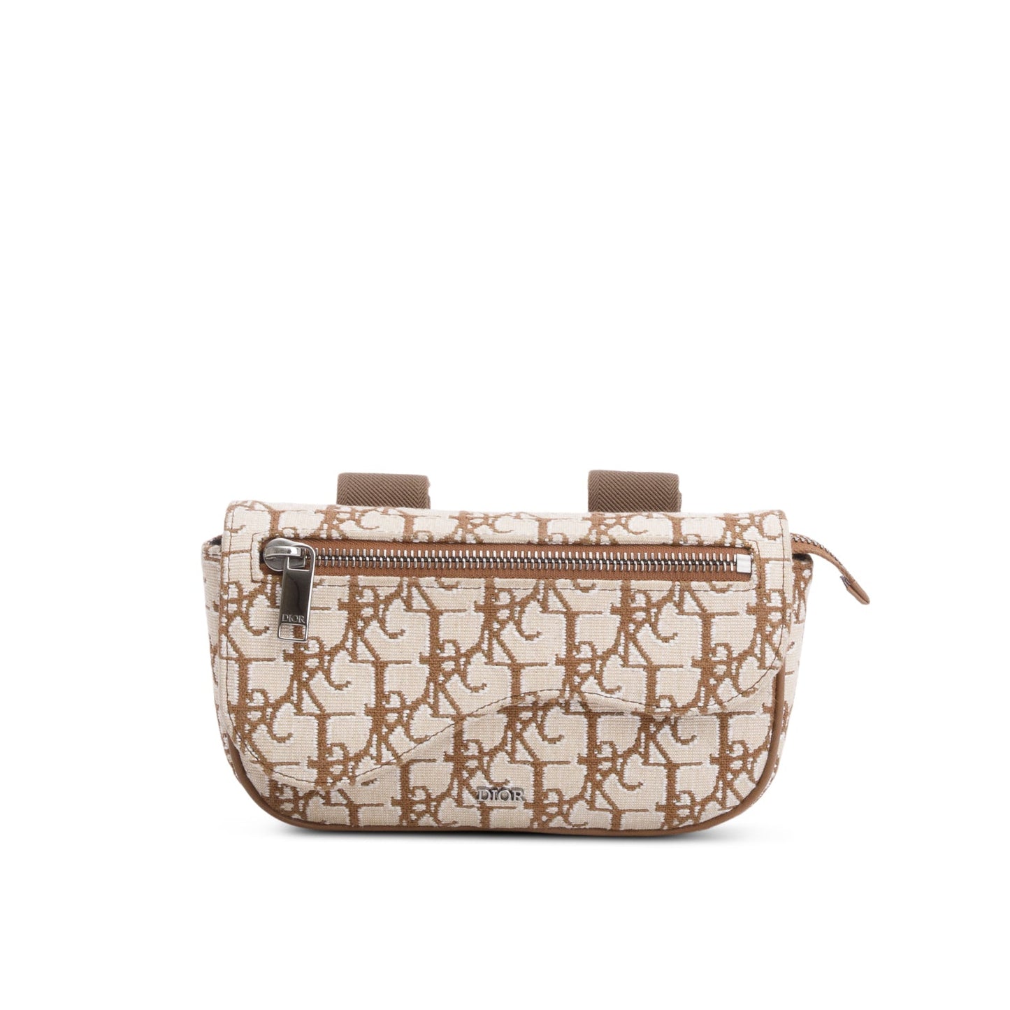 Christian Dior 2021 x Cactus Jack Beige Oblique Saddle Arm Pouch