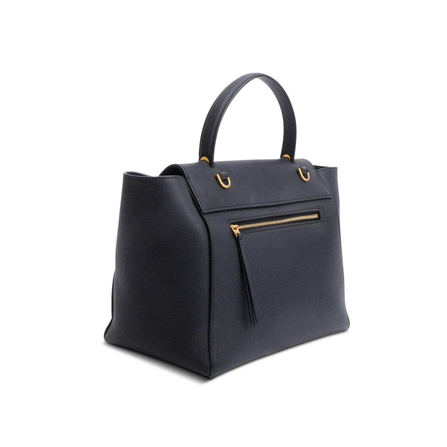 Celine Black Grained Calfskin Leather Mini Belt Bag