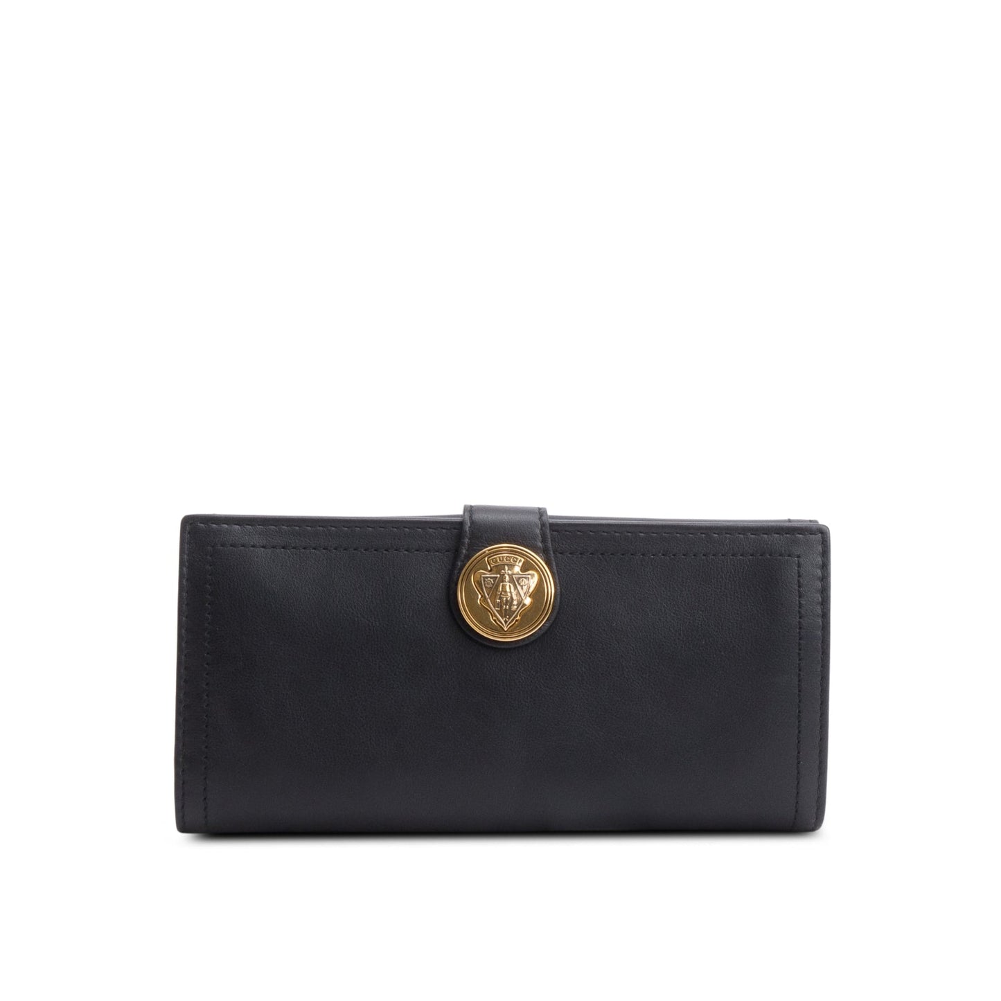 Gucci Black Calfskin Hysteria Continental Wallet