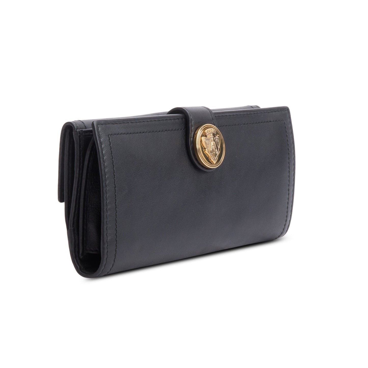 Gucci Black Calfskin Hysteria Continental Wallet