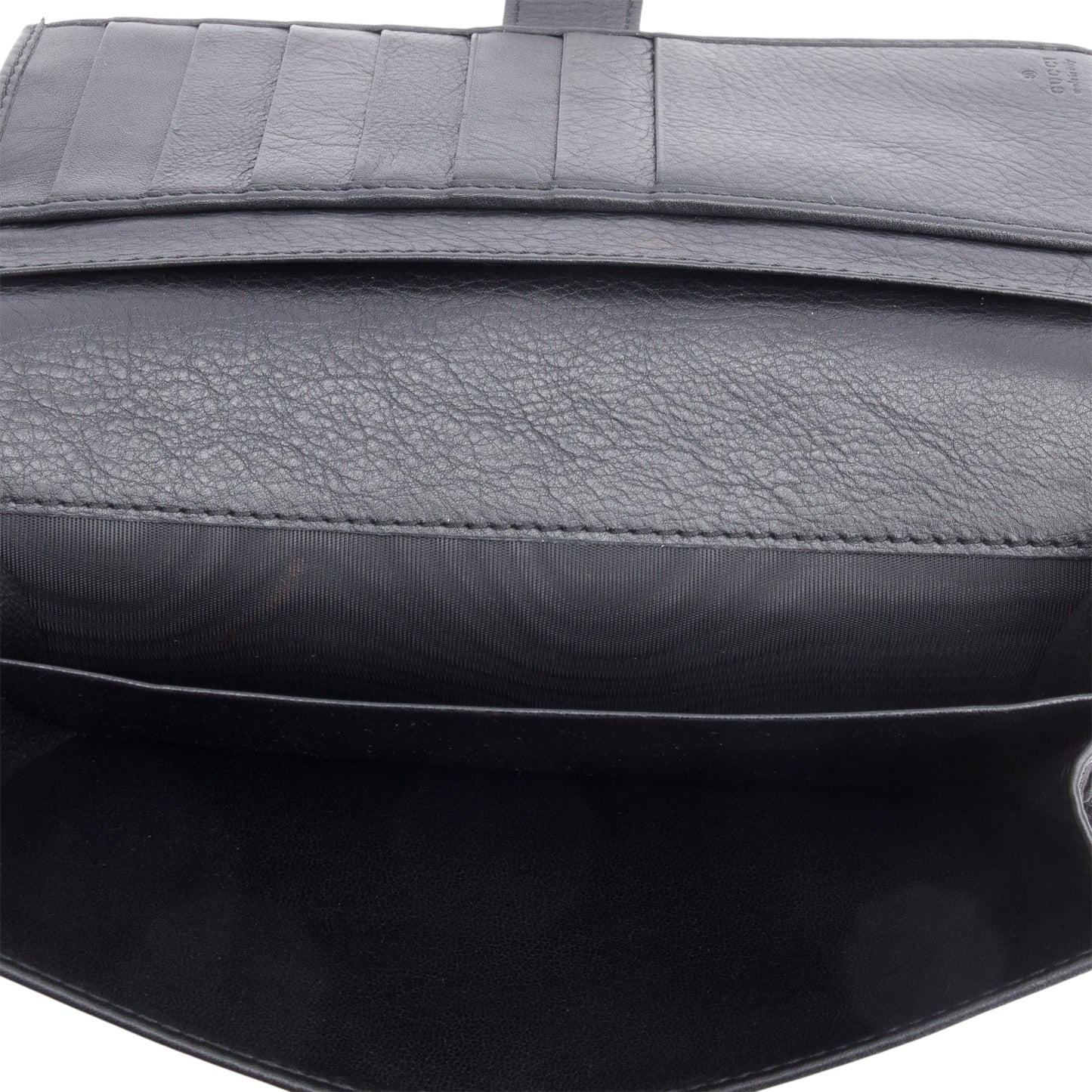 Gucci Black Calfskin Hysteria Continental Wallet
