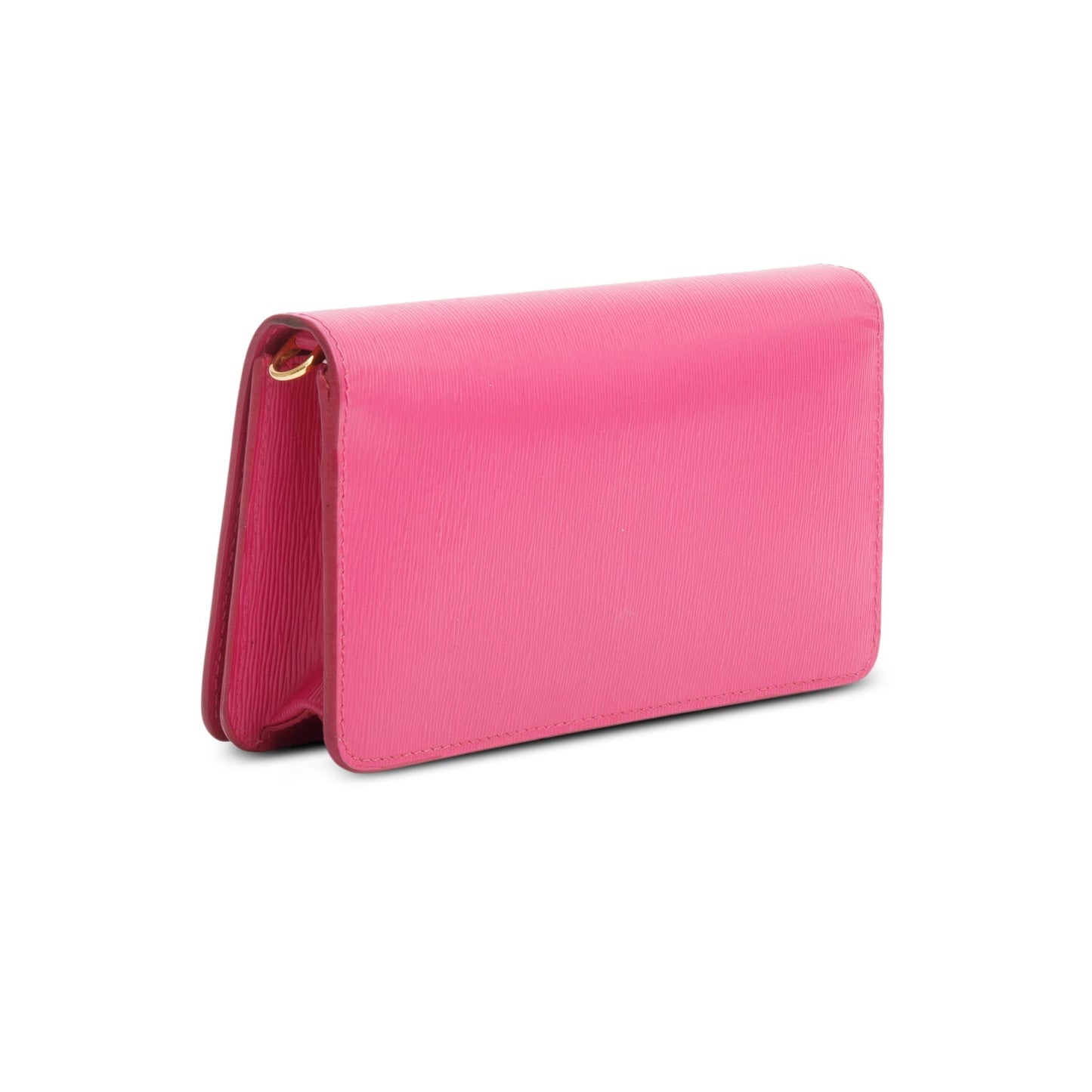 Prada Pink Vitello Move Wallet on Chain