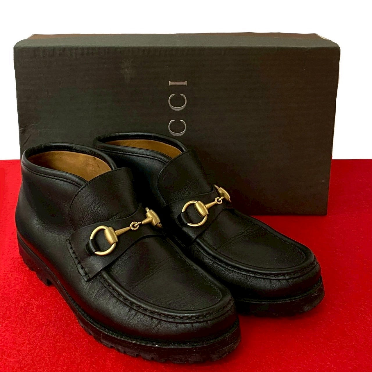 GUCCI boots leather black 36