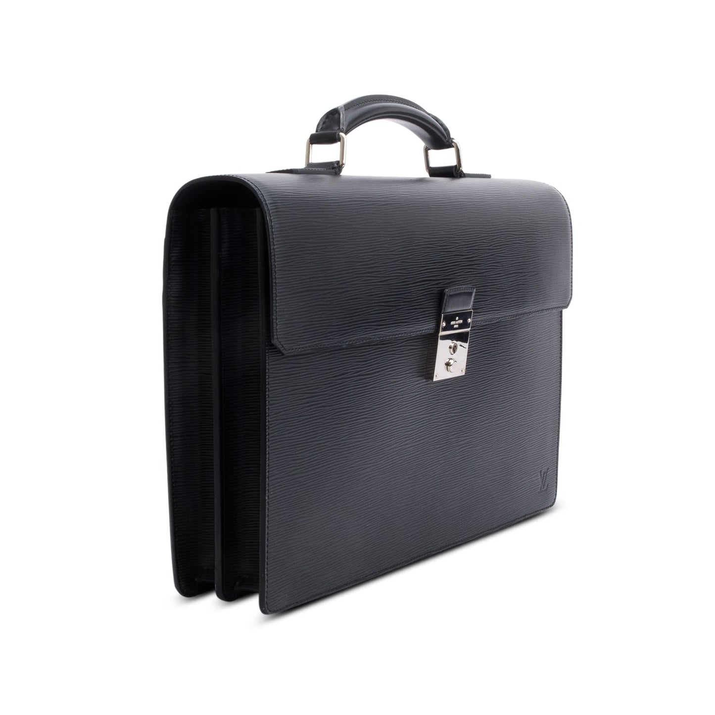 Louis Vuitton Black Epi Leather Robusto 2 Compartment Briefcase