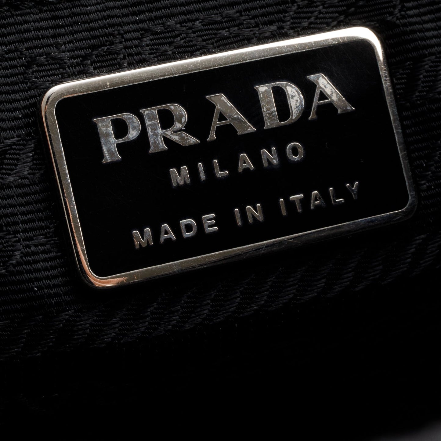 Prada Black Nylon Buckle Messenger Bag