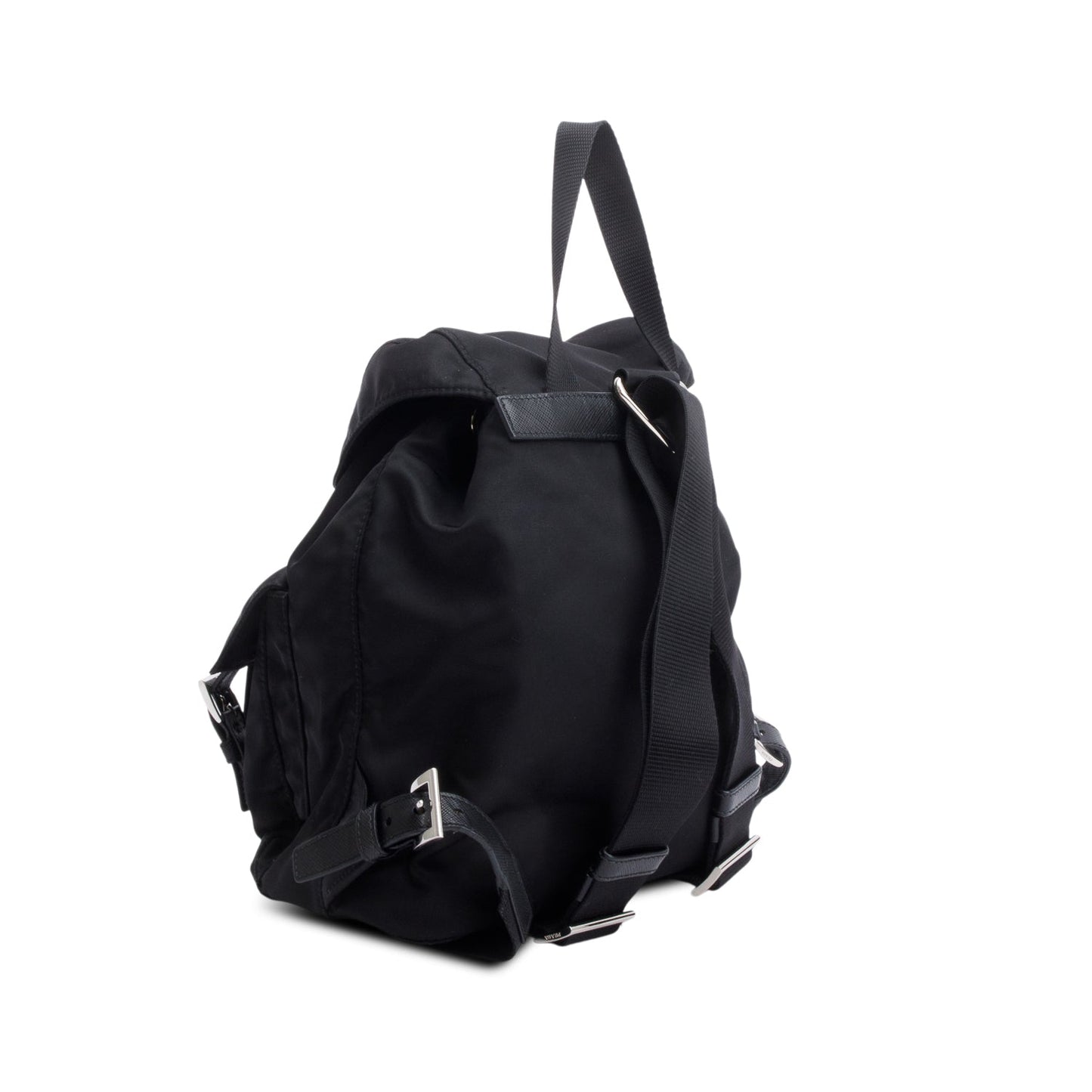 Prada Black Re-Nylon Saffiano Small Backpack