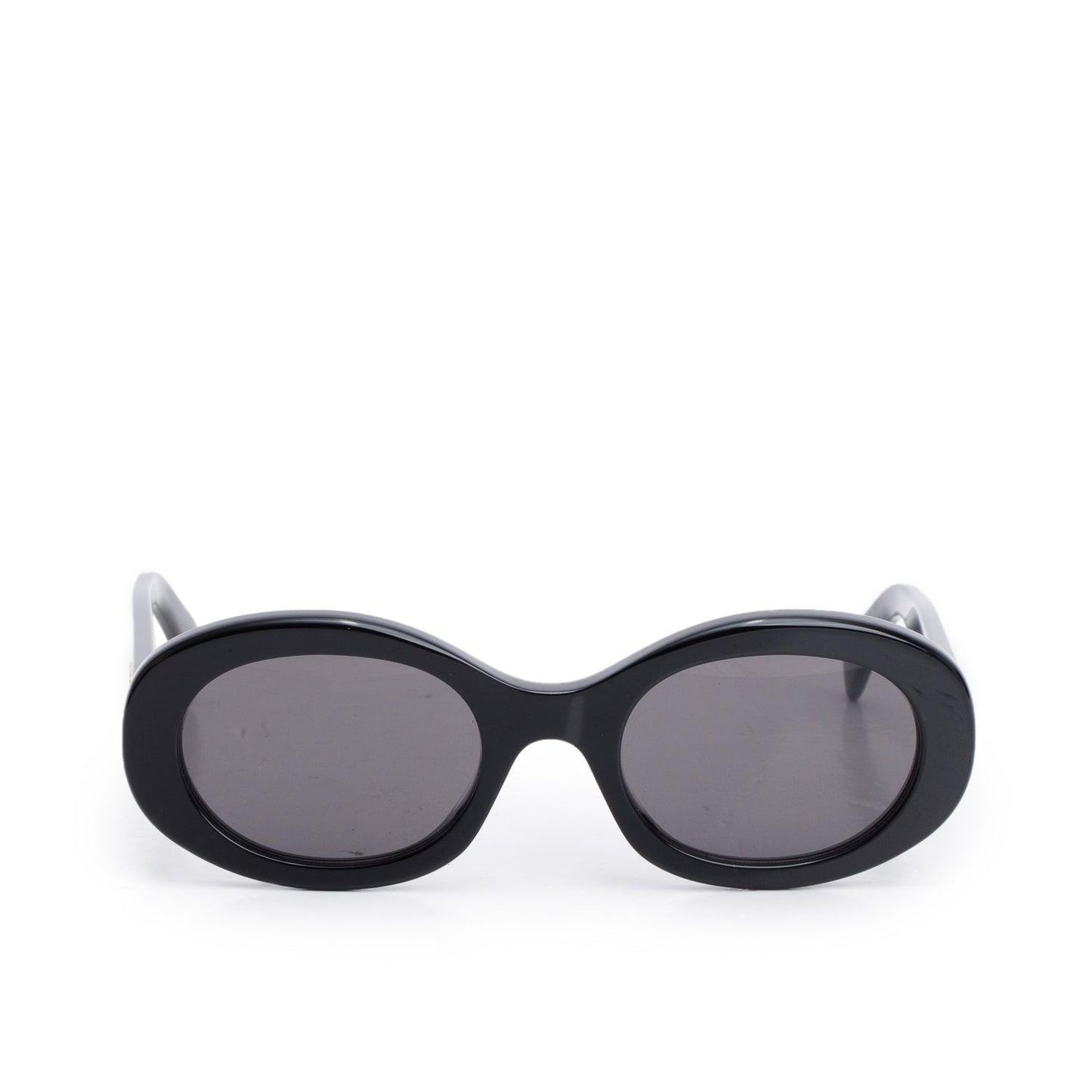 Celine CL40194U Black Acetate Triomphe 01 Oval Sunglasses
