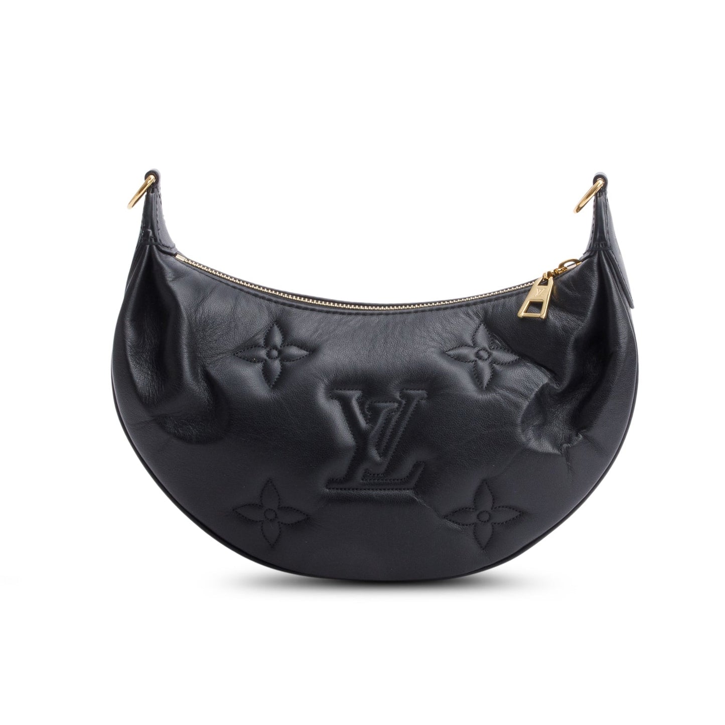 Louis Vuitton Black Bubblegram Embossed Leather Over The Moon Bag