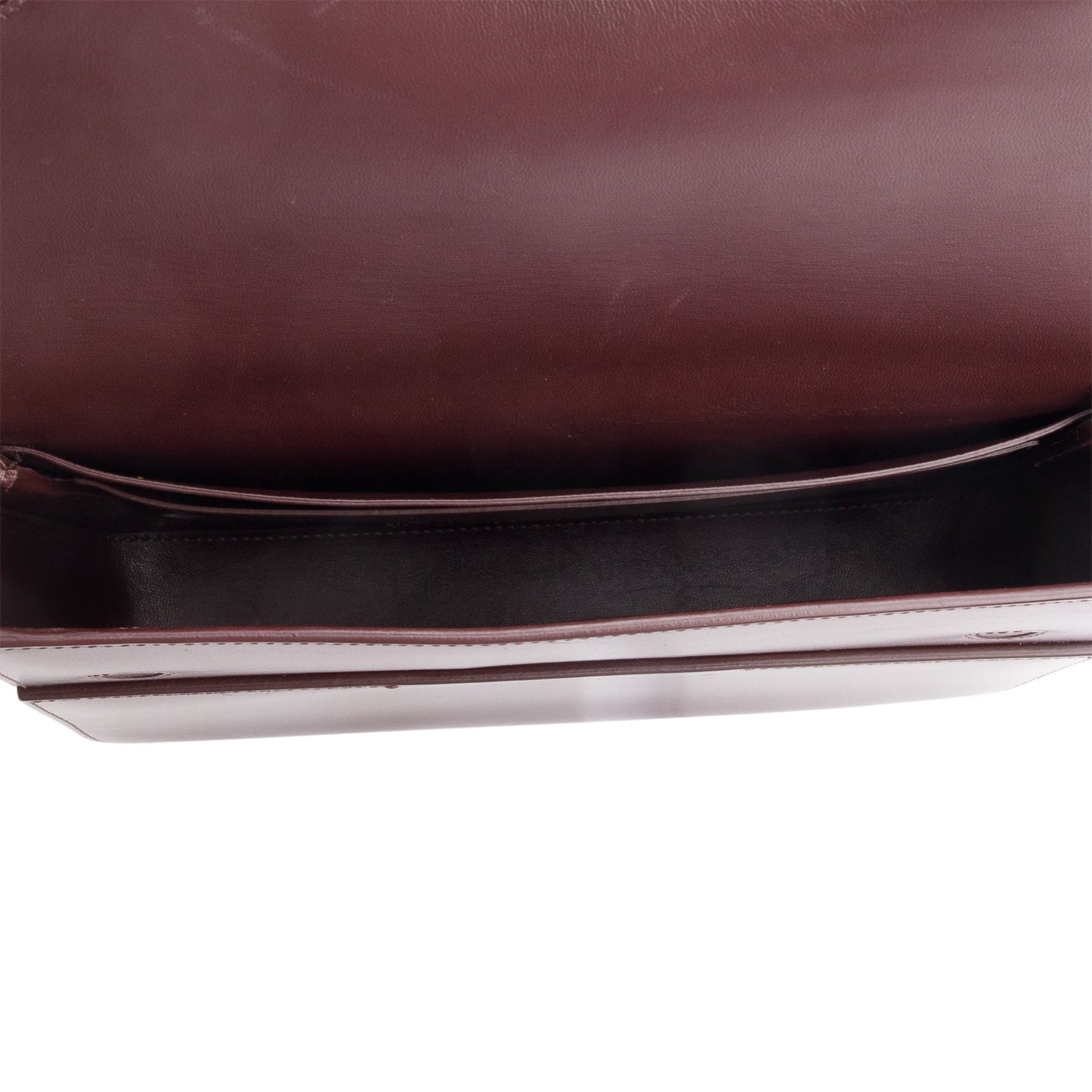 Burberry Burgundy & Red Smooth Calfskin Leather Medium Grace Bag
