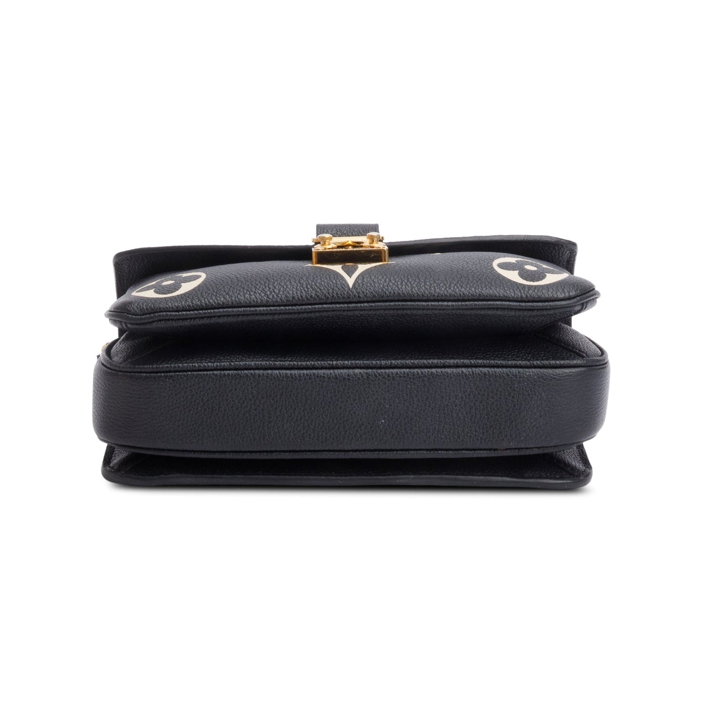 Louis Vuitton 2023 Black/Beige Bicolor Monogram Empreinte Leather East West Pochette Metis