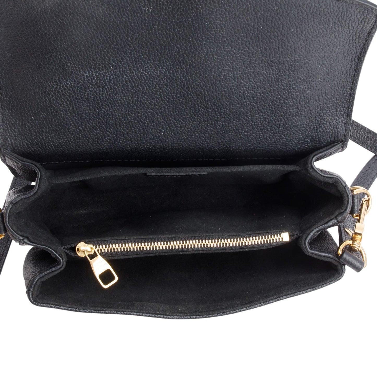 Louis Vuitton 2023 Black/Beige Bicolor Monogram Empreinte Leather East West Pochette Metis