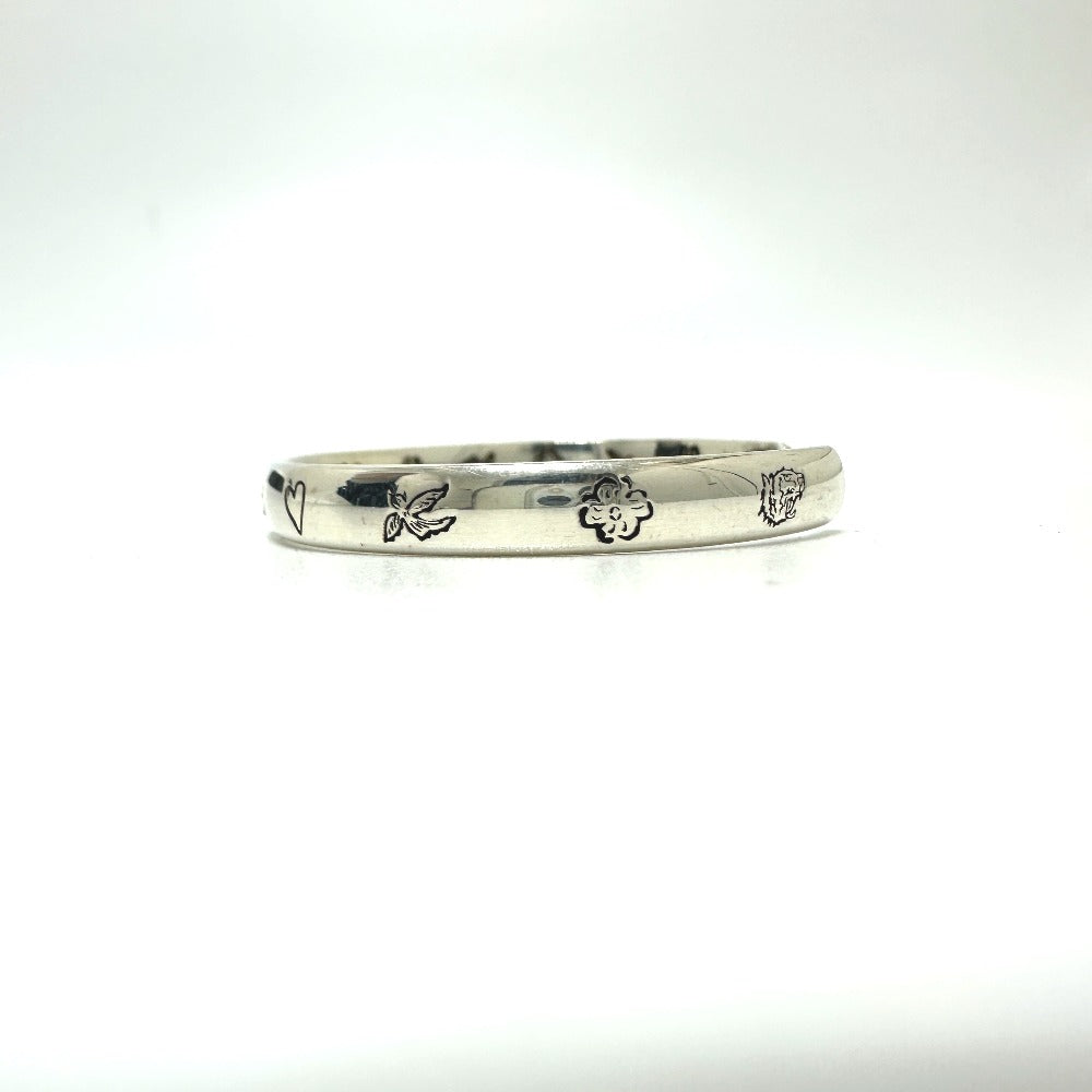 GUCCI Bangle 454287 SV925 Silver Blind for love 17