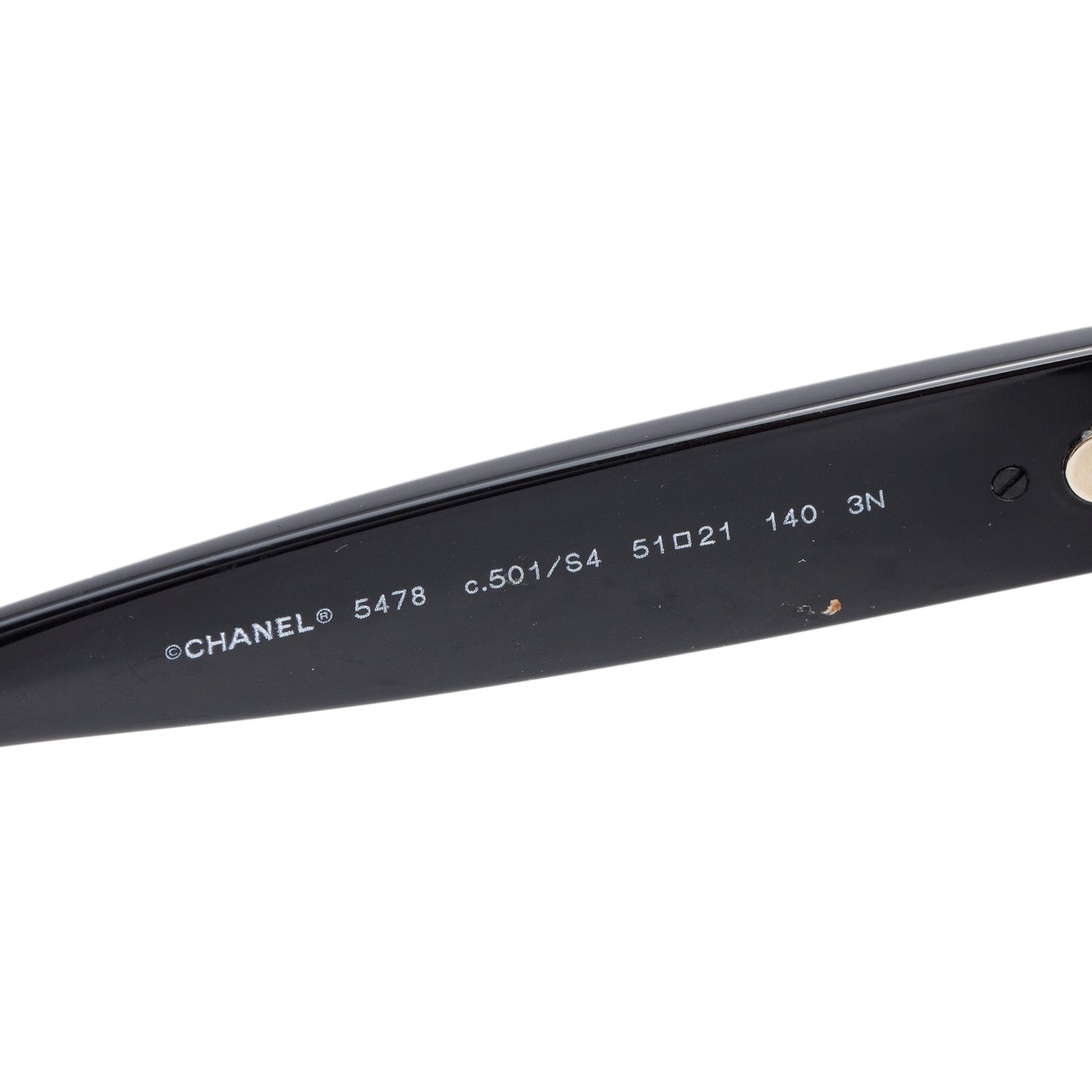 Chanel 5478 Black Accent Acetate CC Heart Square Sunglasses