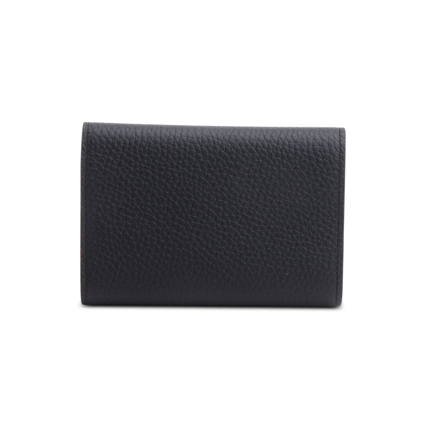 Louis Vuitton Black Taurillon Leather Capucines Compact Wallet