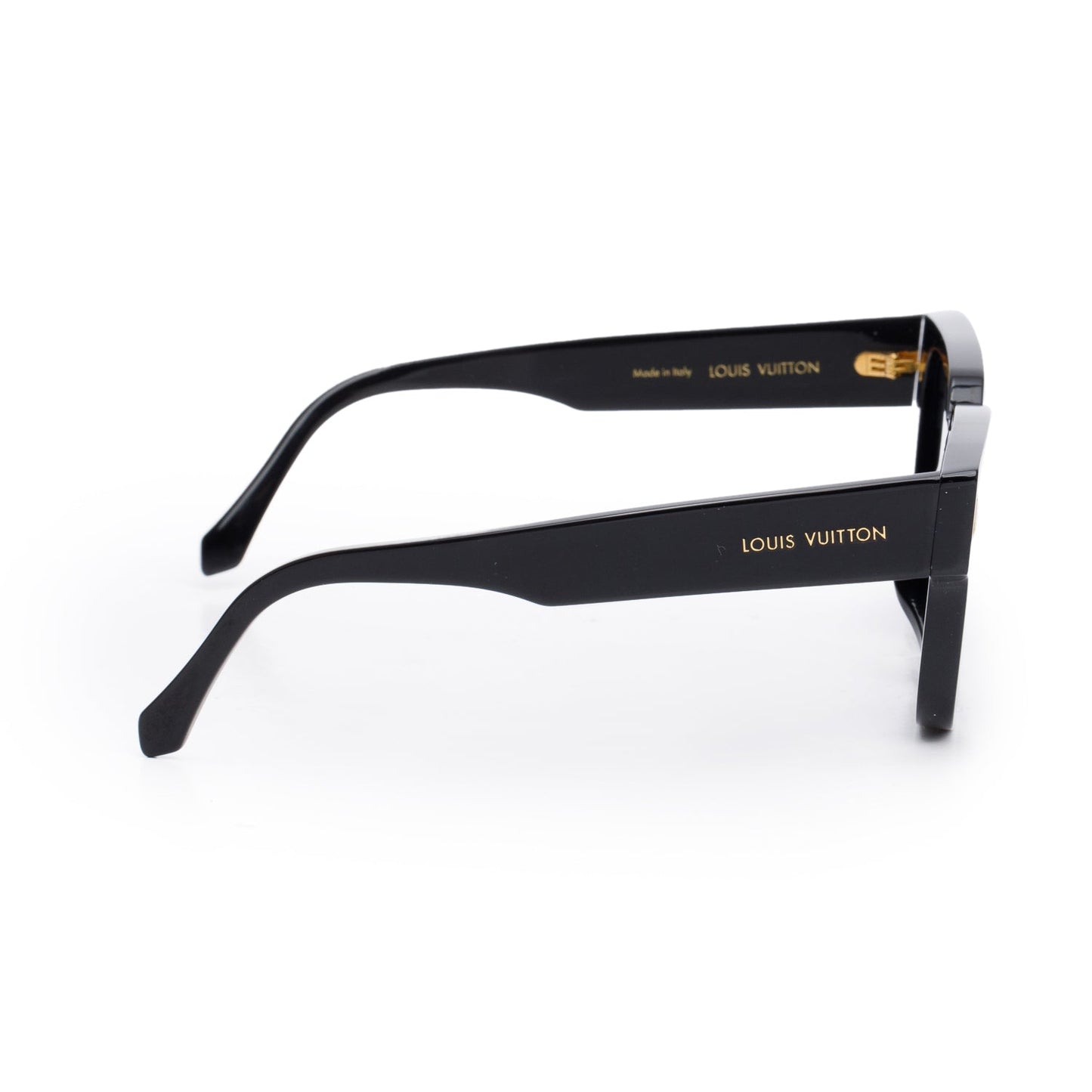 Louis Vuitton 2025 Z1496E Black Acetate Excape Square Sunglasses