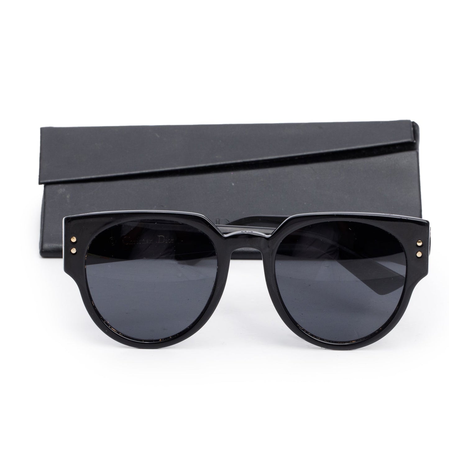 Christian Dior Black Acetate LadyDiorStuds Sunglasses