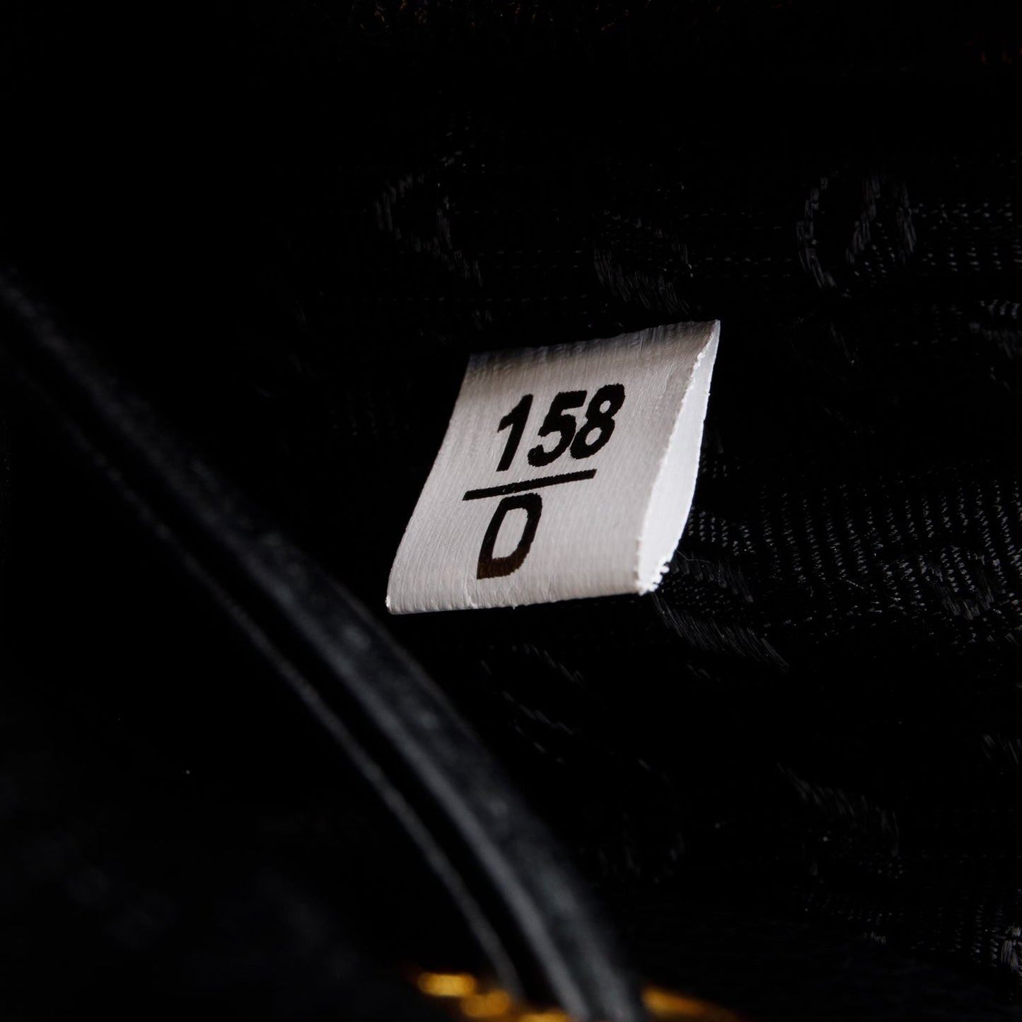 Prada Black Glace Calf Leather Logo Duet Bucket Bag