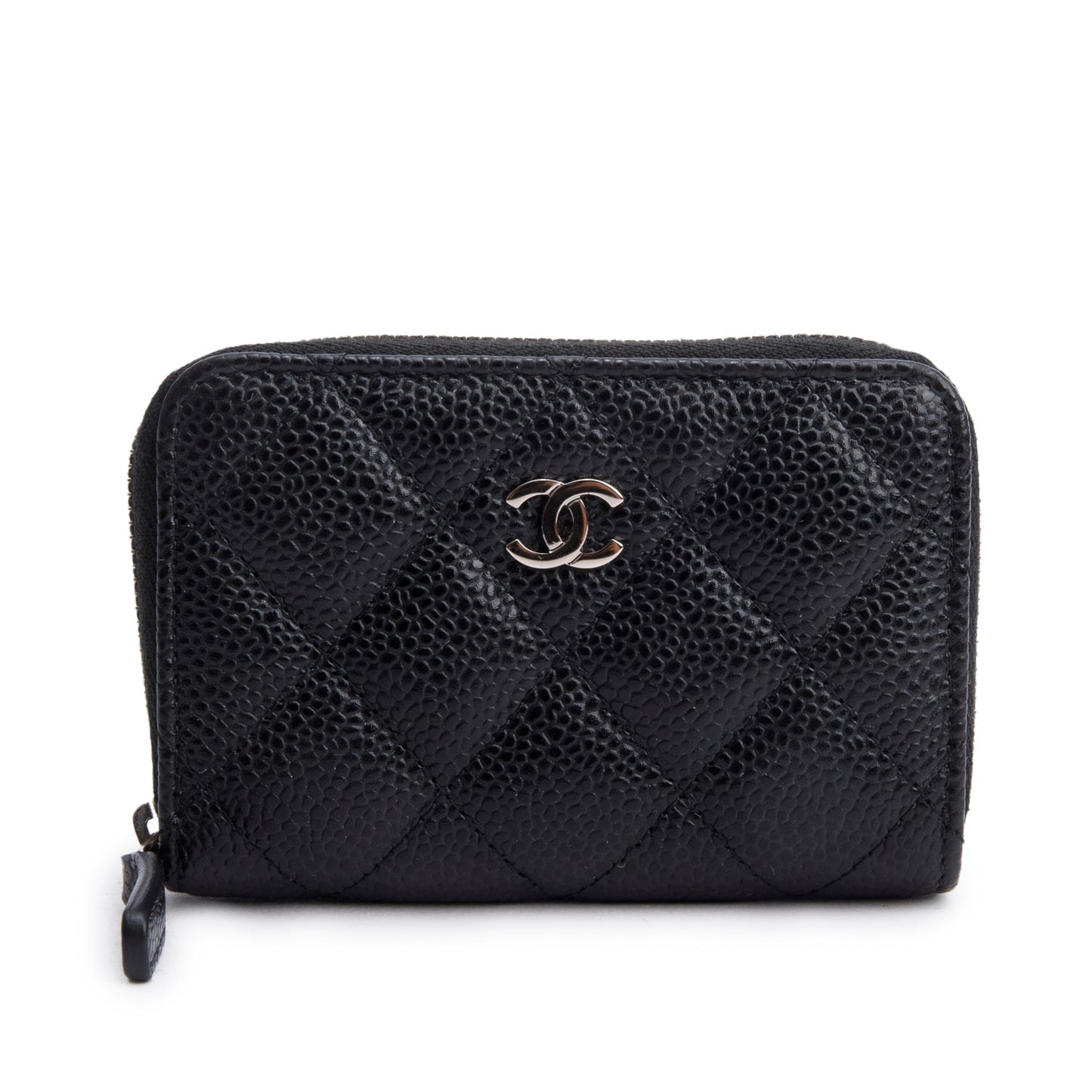 Chanel Black Caviar Leather Classic Zipped Coin Purse
