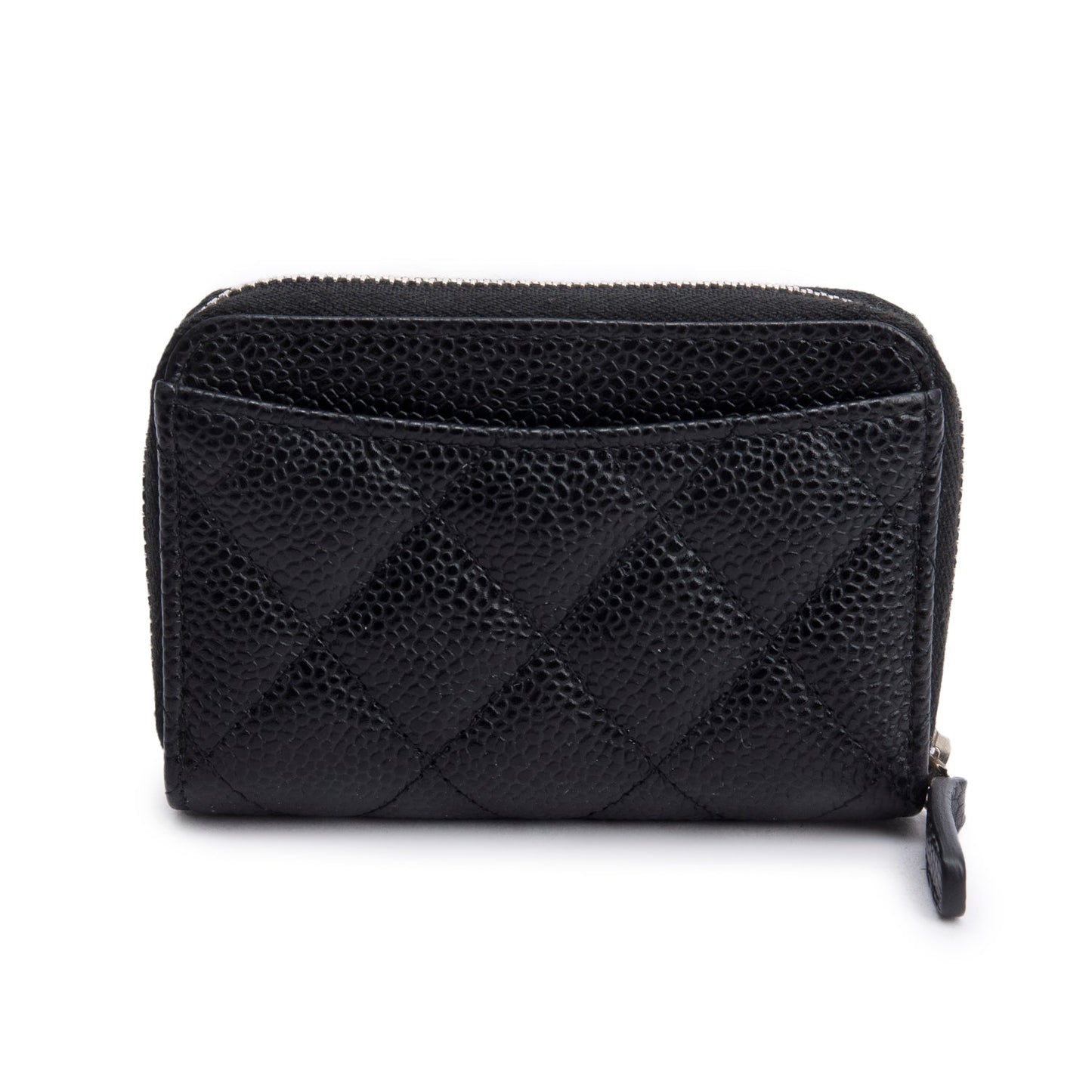 Chanel Black Caviar Leather Classic Zipped Coin Purse