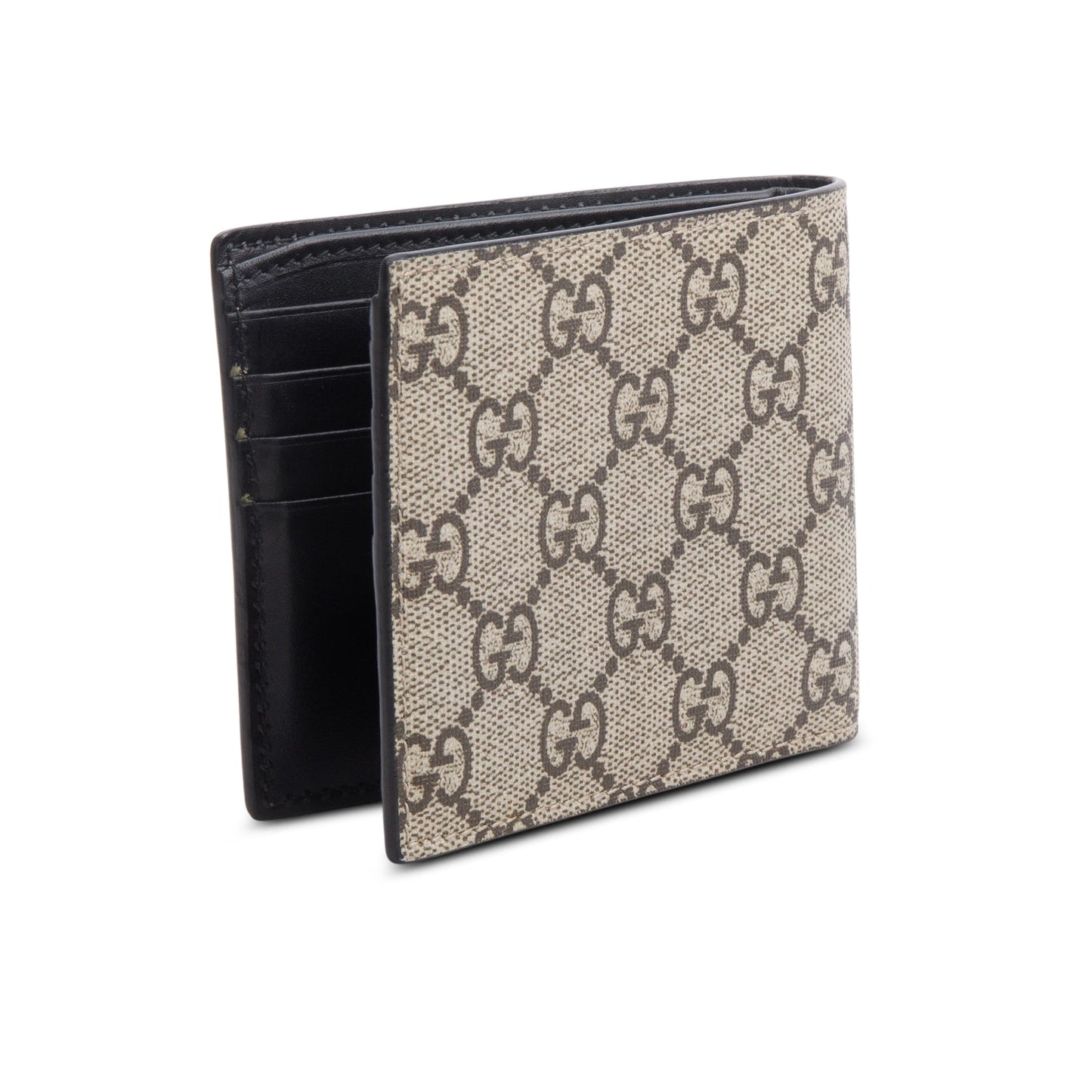 Gucci Beige & Multicolour GG Supreme Tiger Print Bifold Wallet