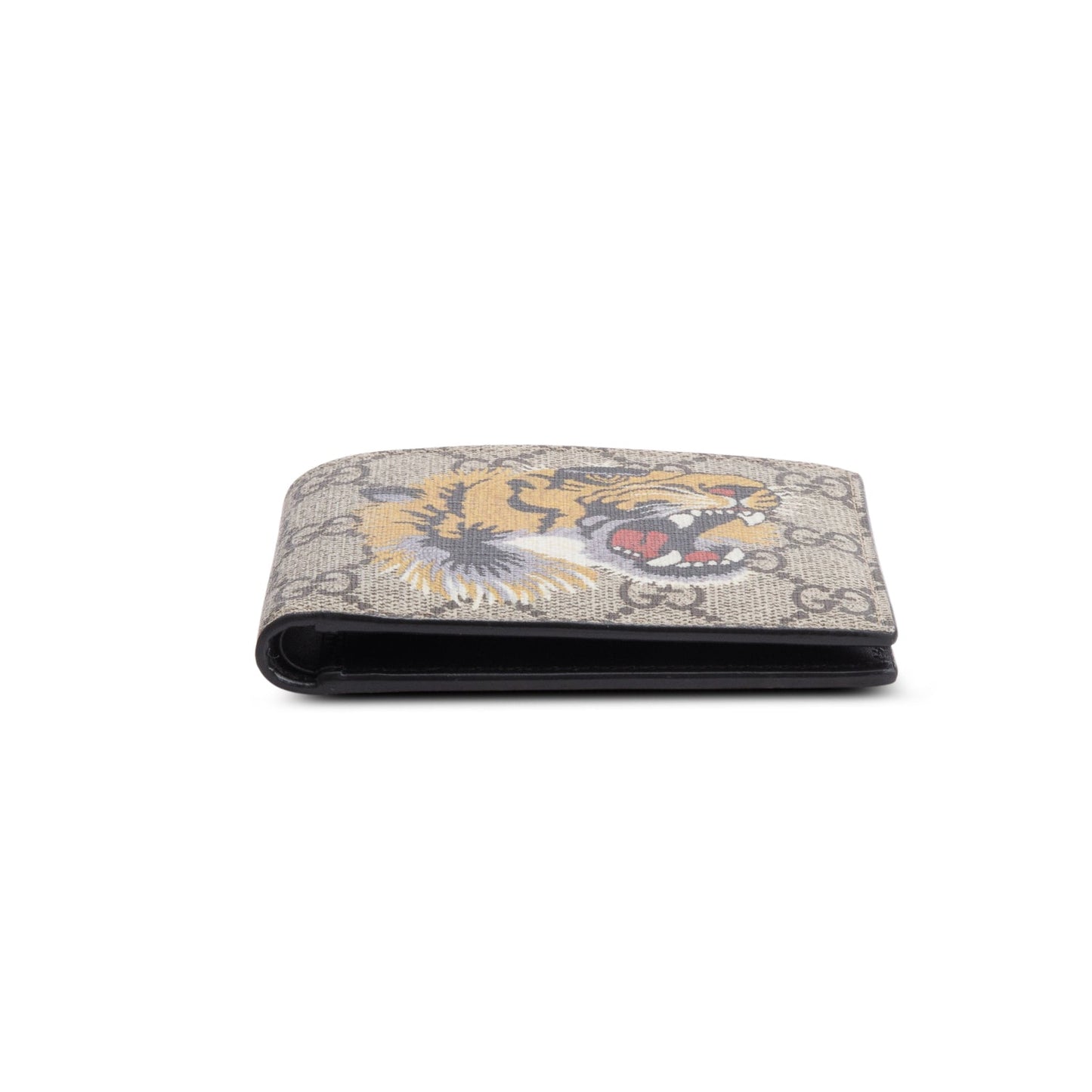 Gucci Beige & Multicolour GG Supreme Tiger Print Bifold Wallet
