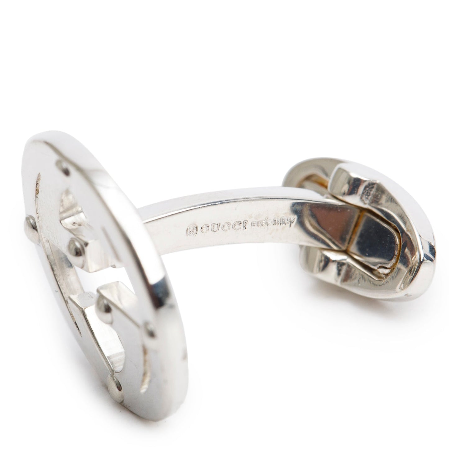Gucci Sterling Silver Interlocking G Cufflinks