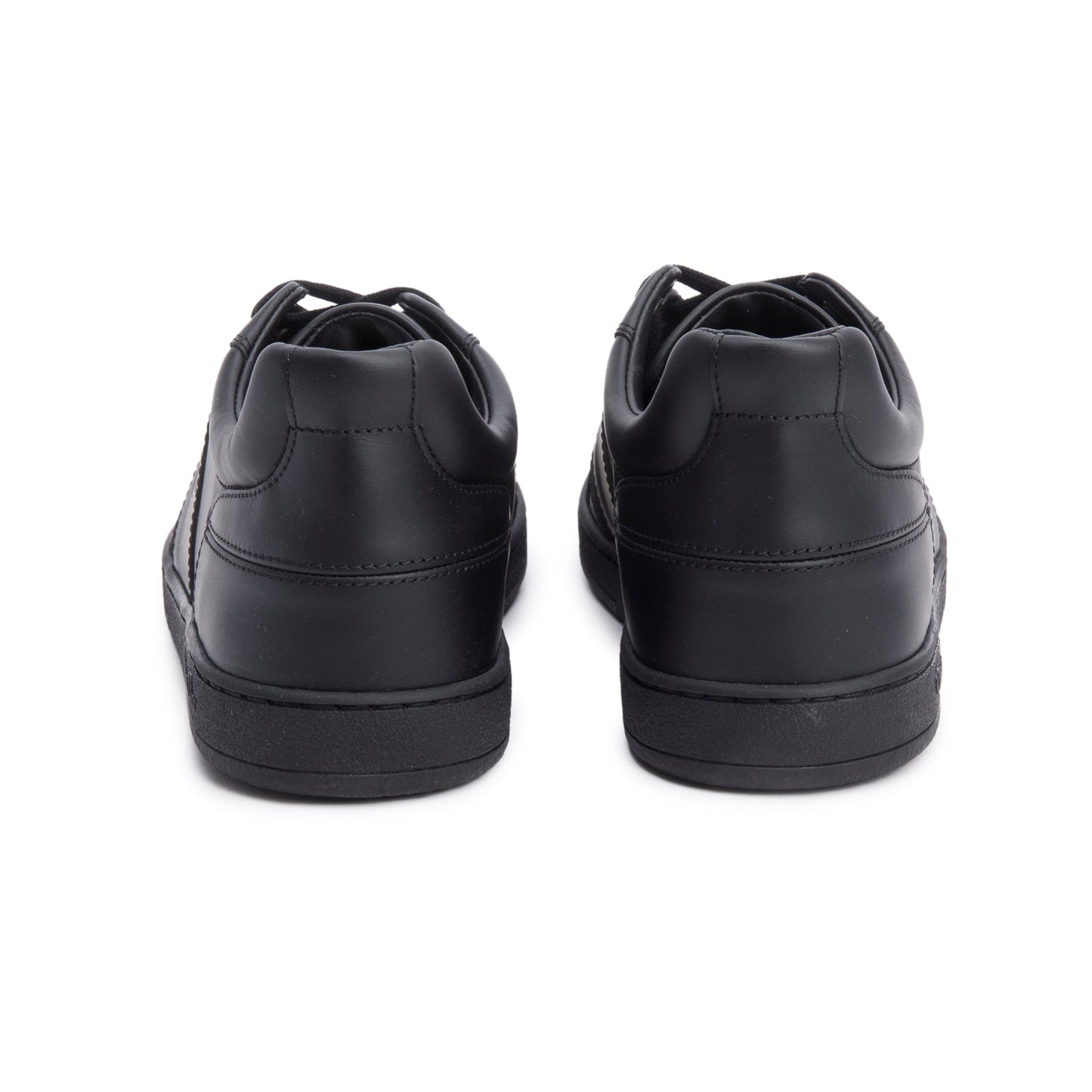 Christian Dior Black Leather Uniform Sneakers, Size 37.5