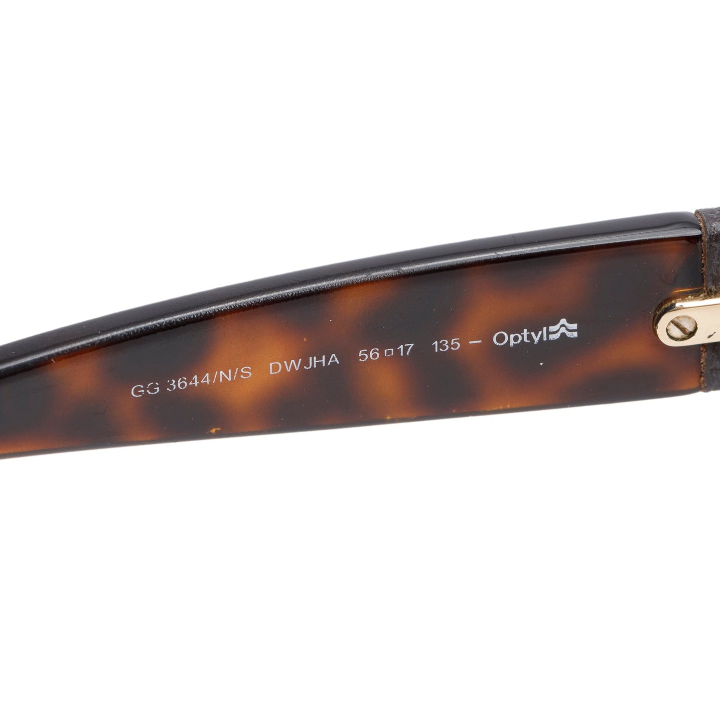 Gucci GG3644/N/S Brown Acetate Crystal Interlocking G Logo Square Sunglasses