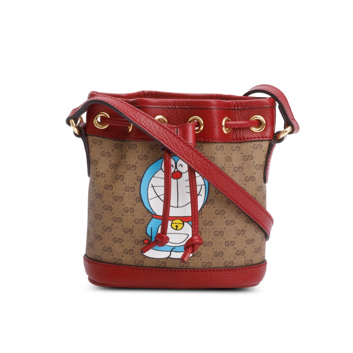 Gucci x Doraemon Mini GG Supreme Mini Bucket Bag