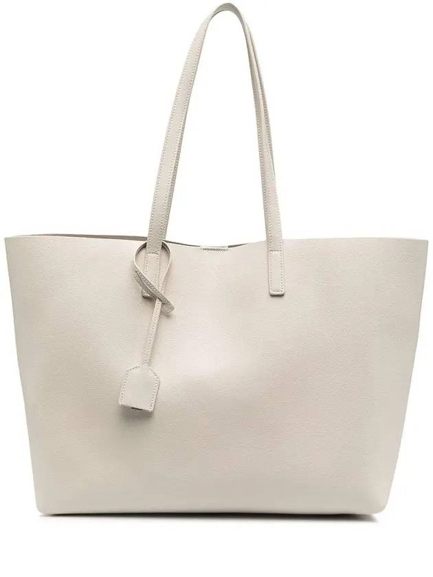 Luxury Saint Laurent Trending 2025 East West Shopper Tote Bag Ivory
