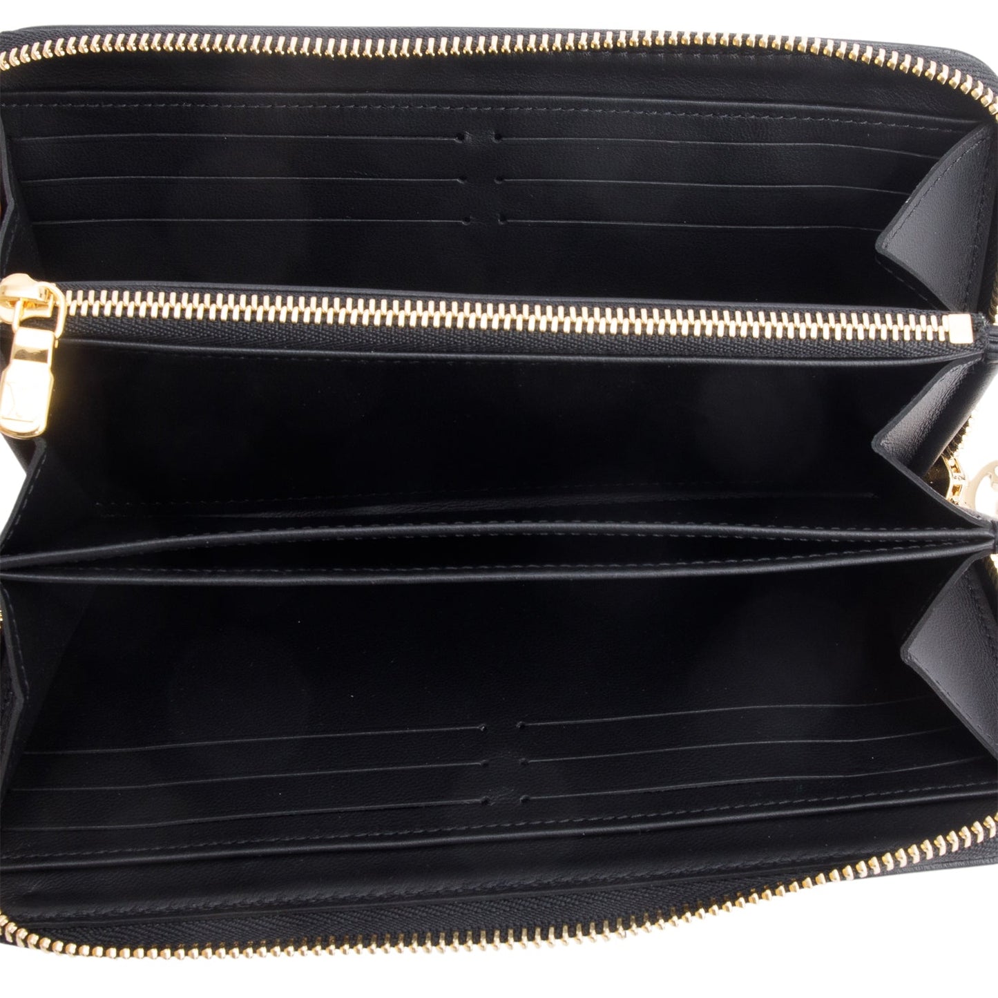 Louis Vuitton Black Monogram Embossed Leather Coussin Zippy Wallet