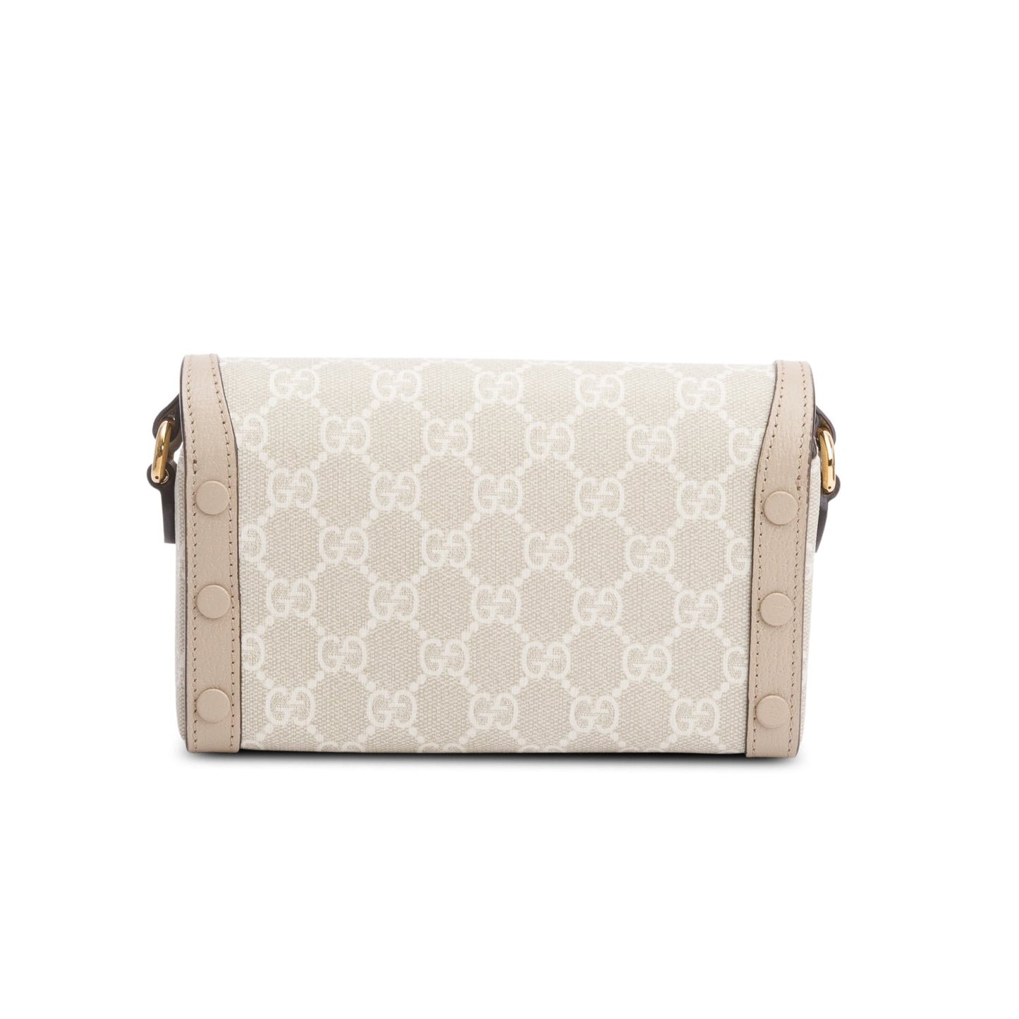 Gucci Beige/White GG Supreme Horsebit 1955 Mini Bag