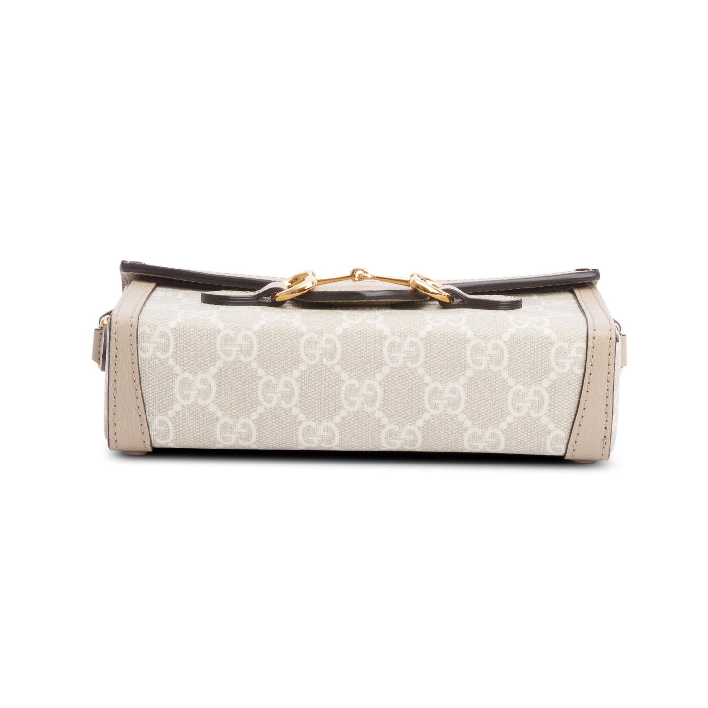 Gucci Beige/White GG Supreme Horsebit 1955 Mini Bag