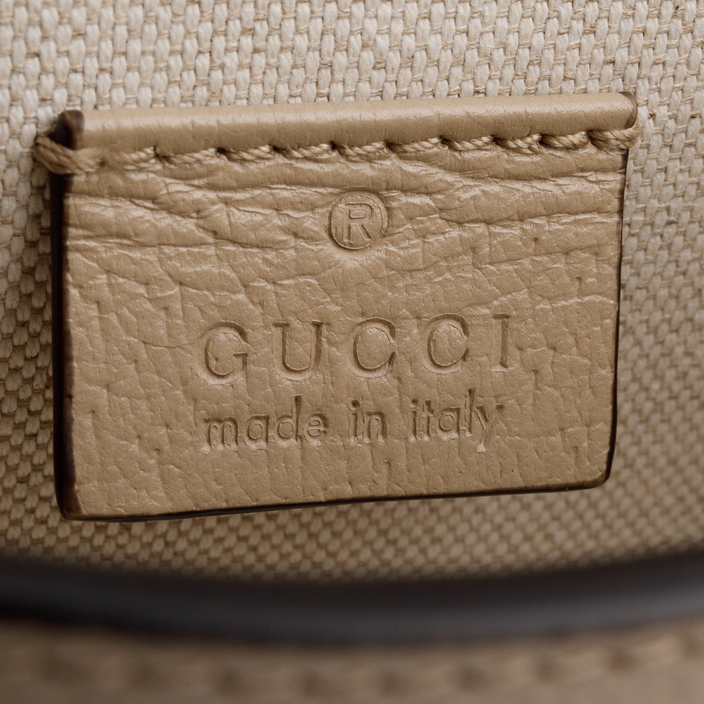 Gucci Beige/White GG Supreme Horsebit 1955 Mini Bag