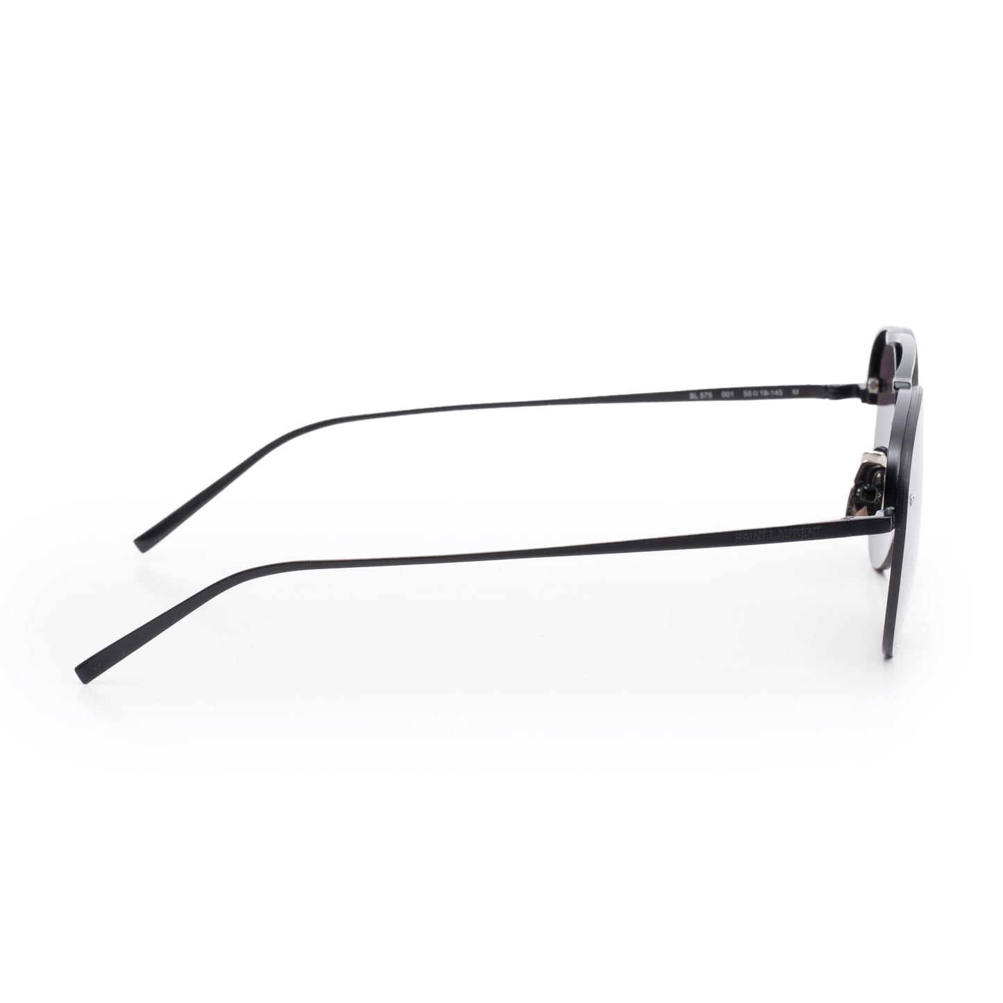 Saint Laurent Black Tone SL 575 Round Aviator Sunglasses