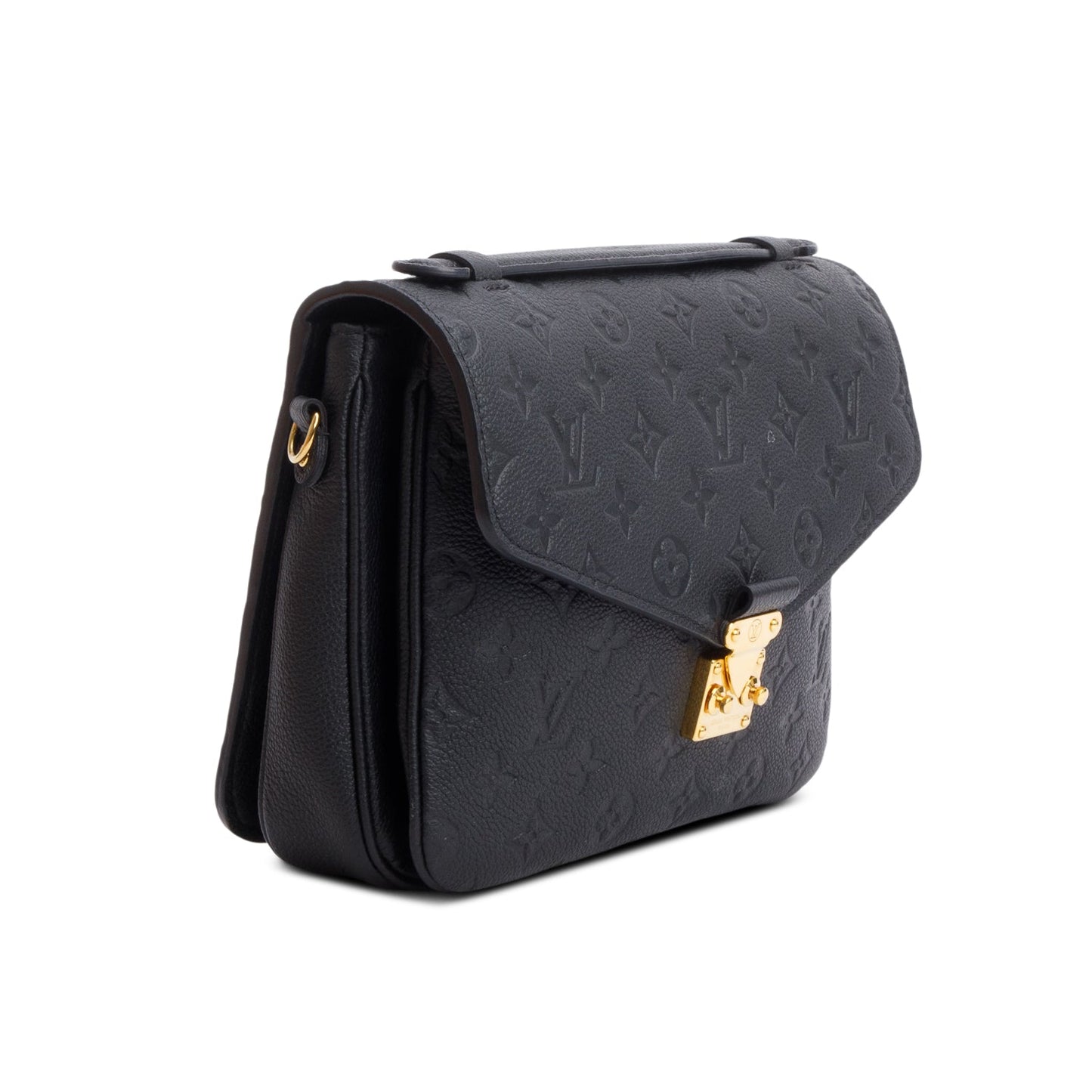 Louis Vuitton 2020 Black Monogram Empreinte Leather Pochette Metis