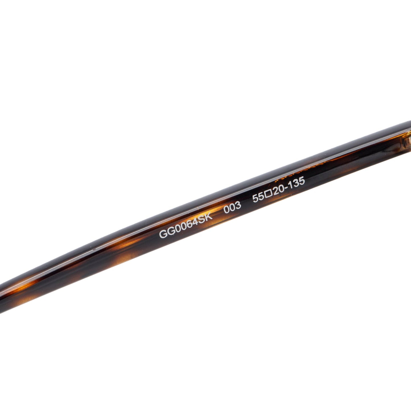 Gucci GG0064SK Brown Havana Acetate Round Sunglasses