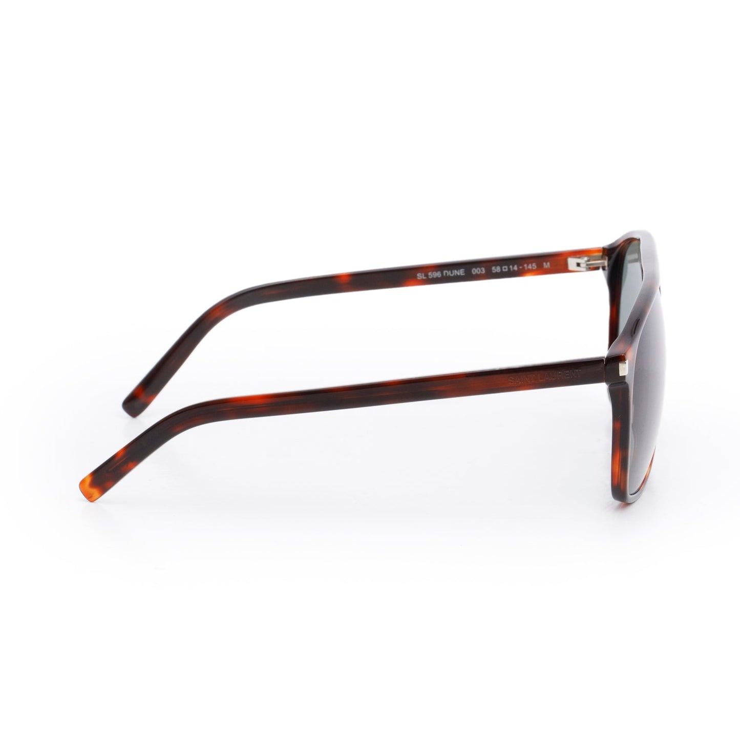Saint Laurent SL596 Dune Tortoiseshell Acetate Sunglasses
